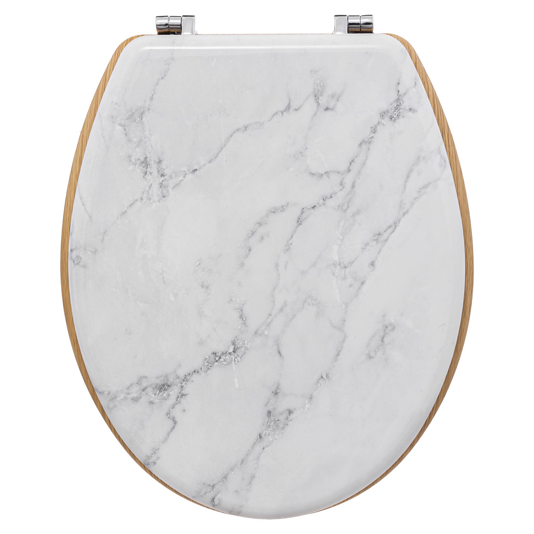 Abattant WC bois à effet marbre
