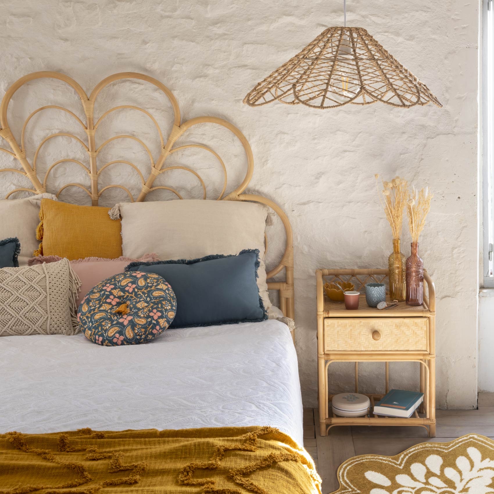 Suspension fleur en corde — vue 5