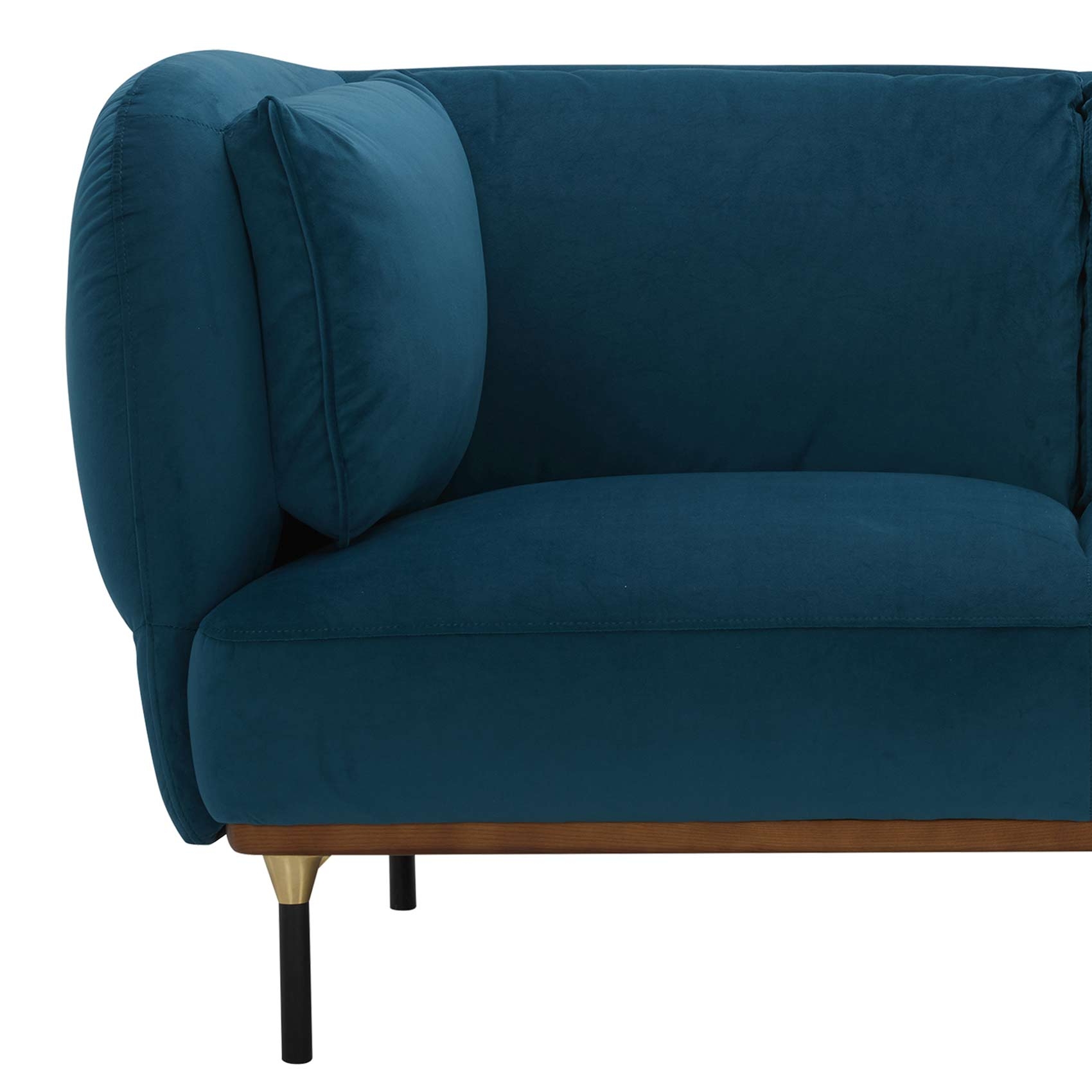 Canapé 2 places en velours — vue 3