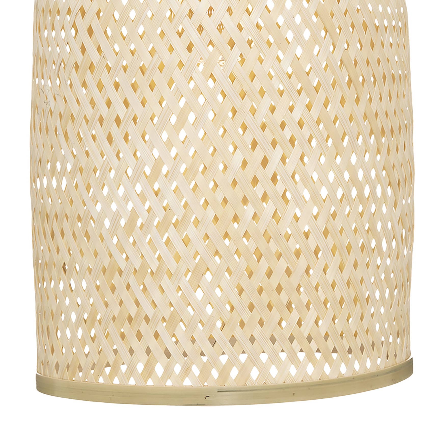 Suspension effet cloche en bambou — vue 3
