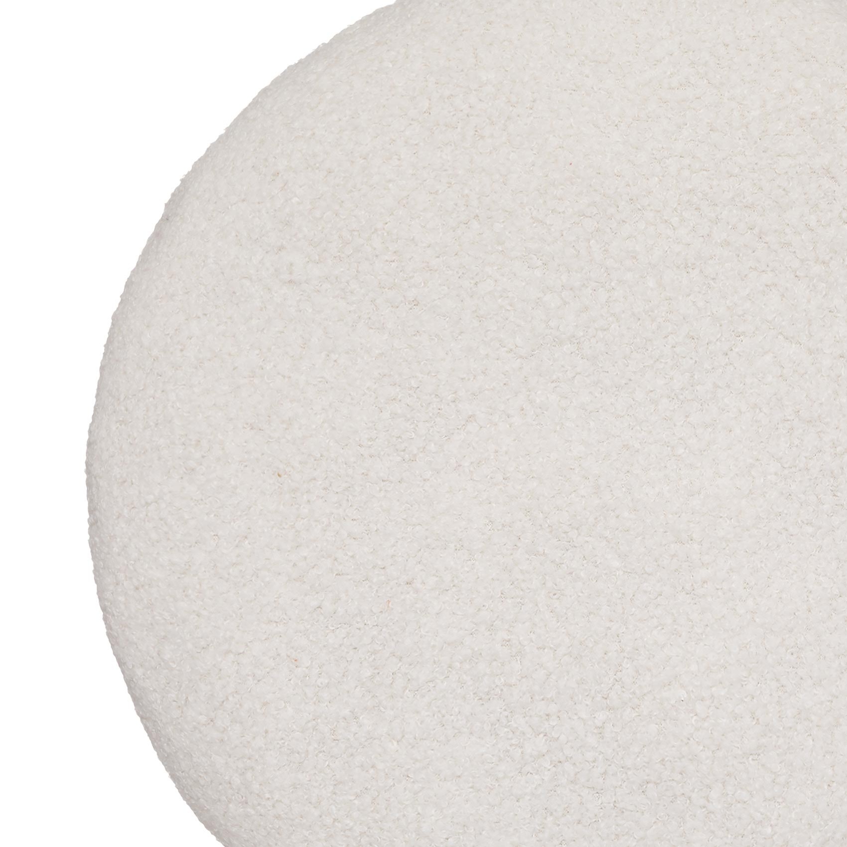 Coussin uni en polaire et bouclette — vue 3