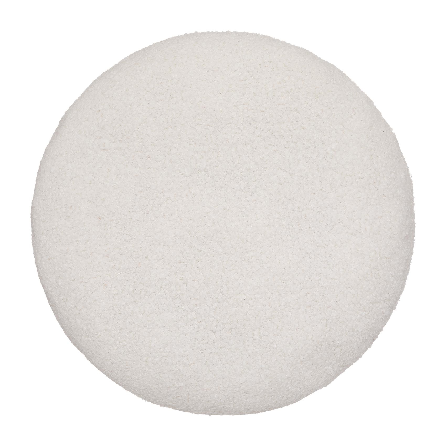 Coussin uni en polaire et bouclette