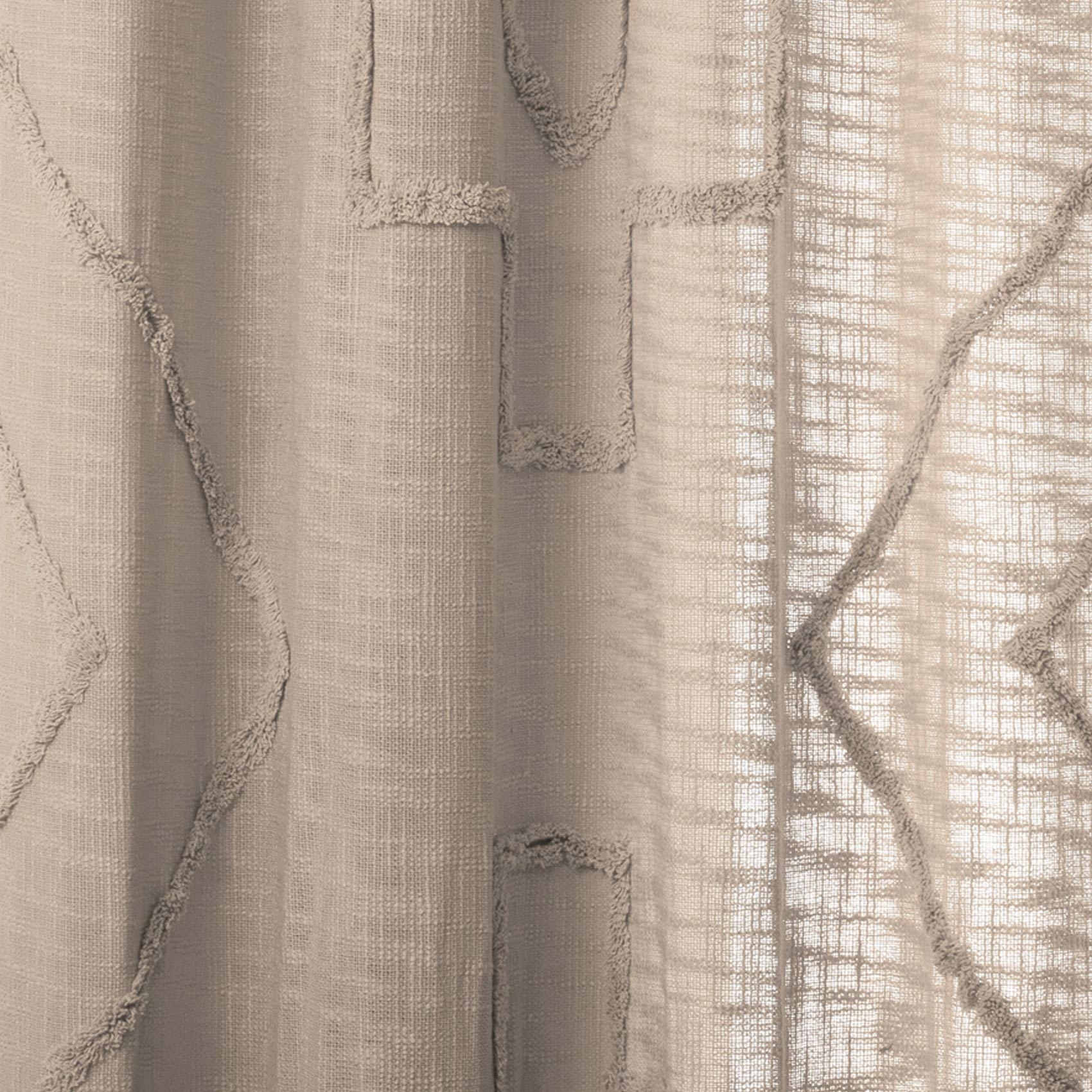 Rideau d'ameublement en coton tufté — vue 3