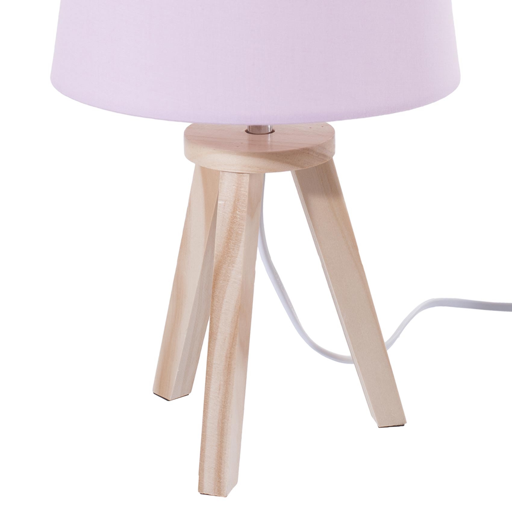 Lampe trépied bois — vue 6
