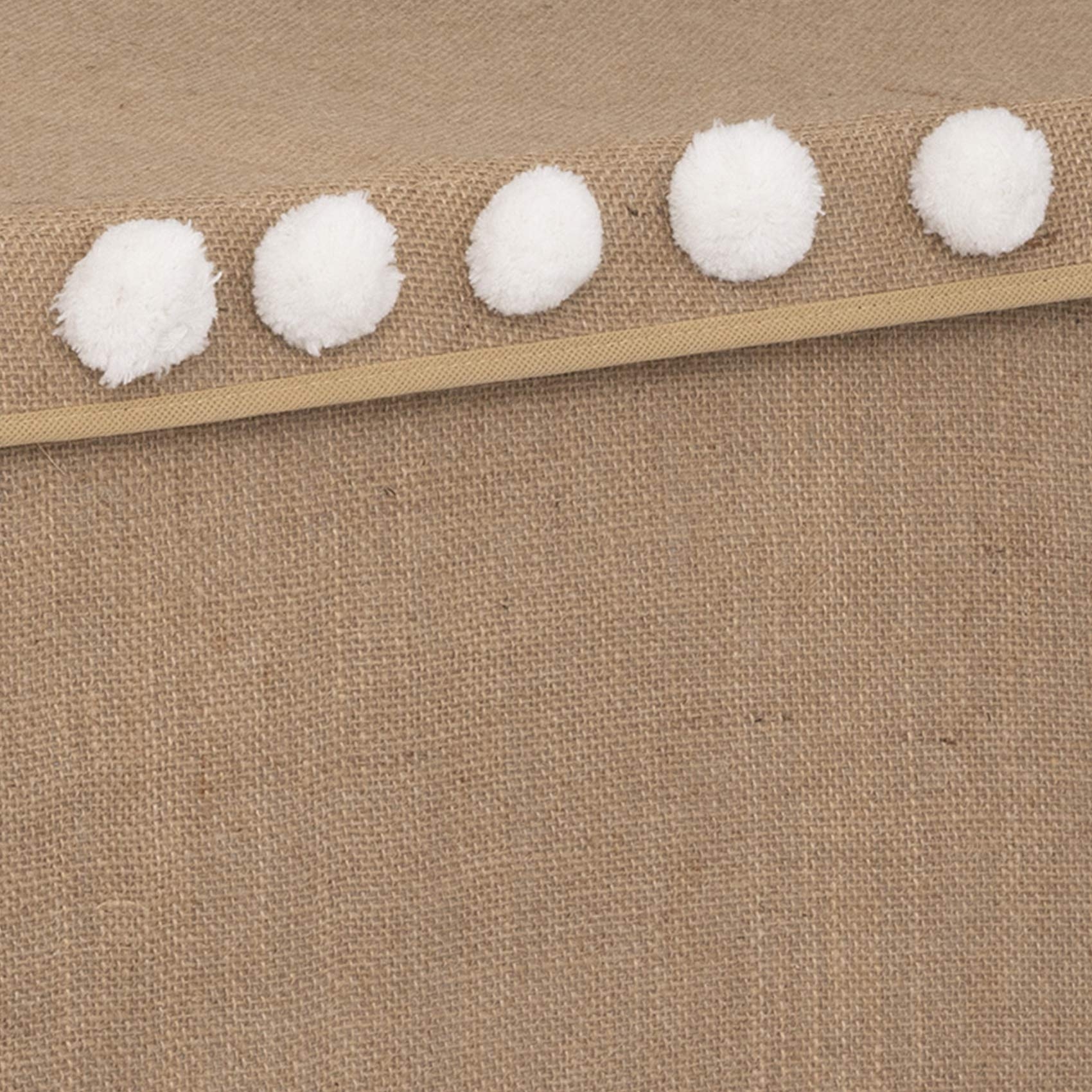 Coffre à jouets en intissé et pompons — vue 4