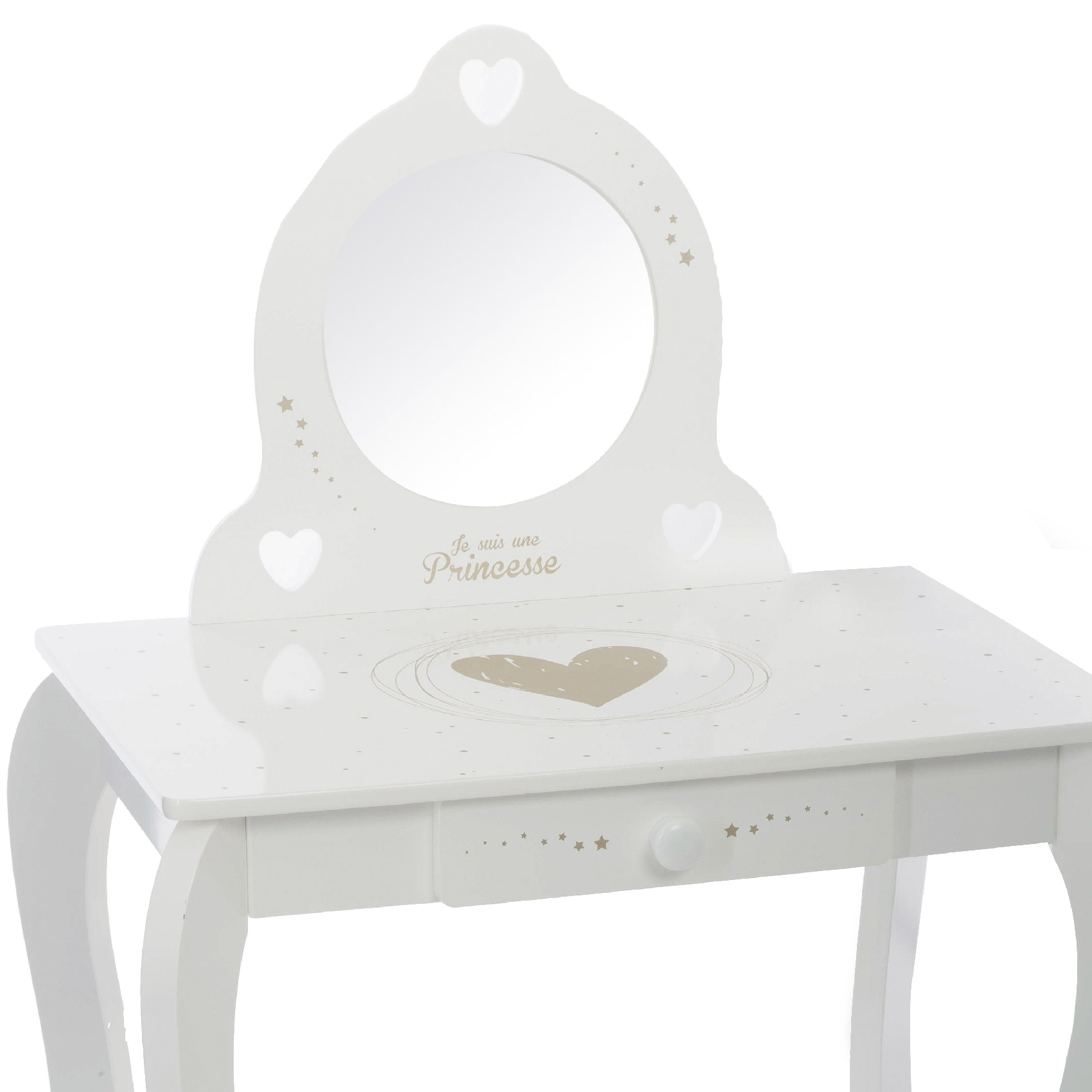 Coiffeuse et tabouret enfant — vue 3