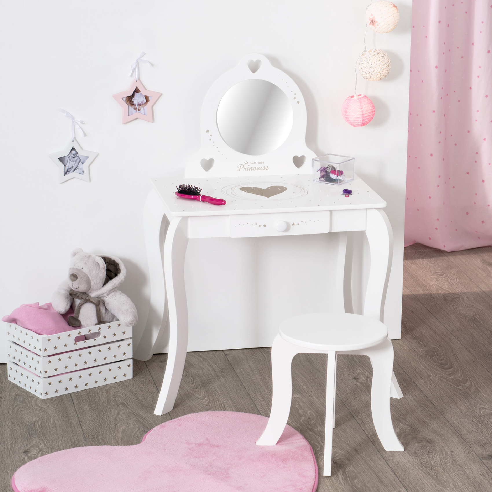 Coiffeuse et tabouret enfant — vue 6