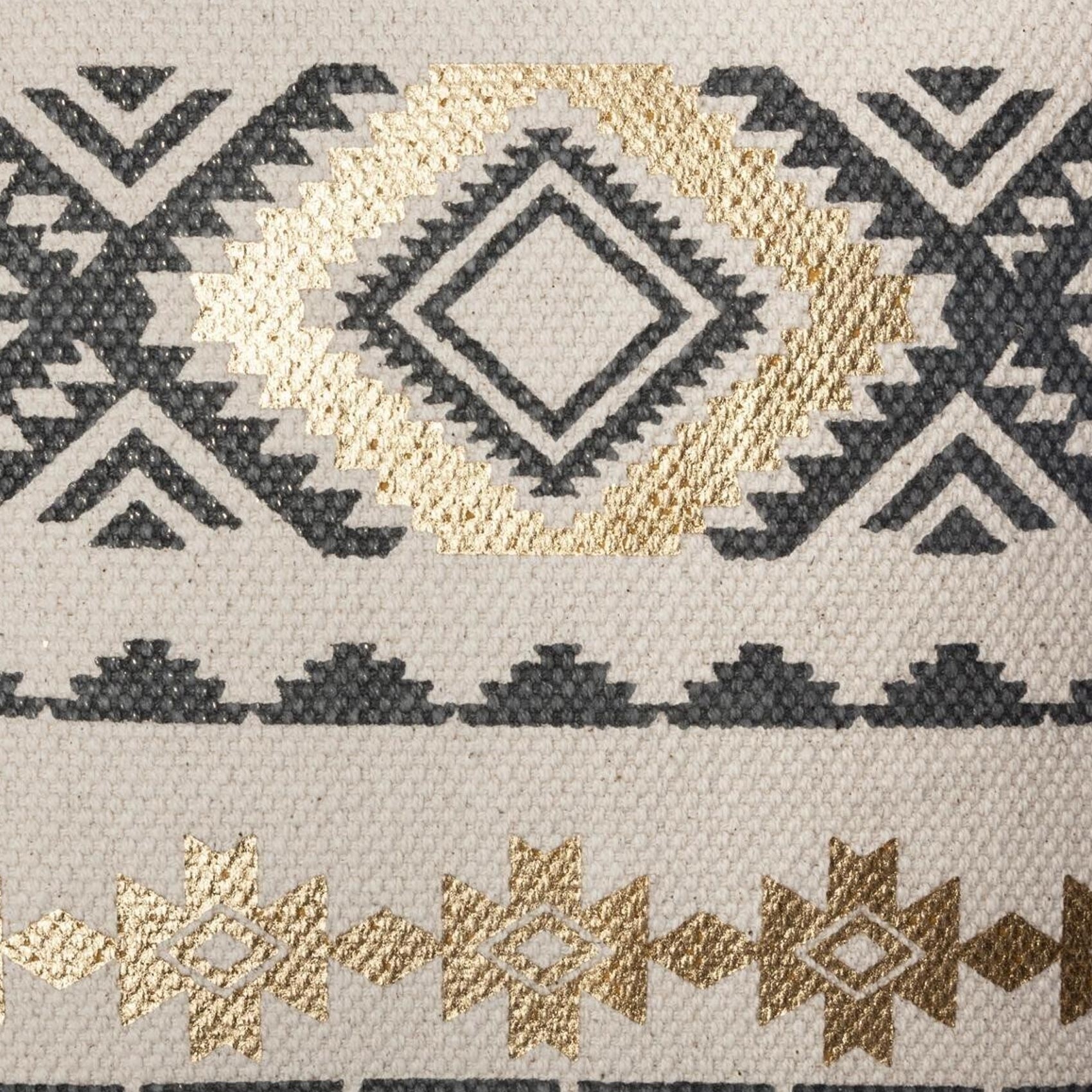 Housse de coussin ethnique et or — vue 3