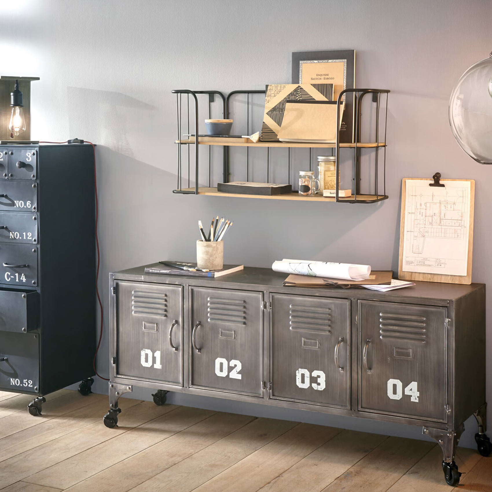 Etagère murale esprit indus — vue 4