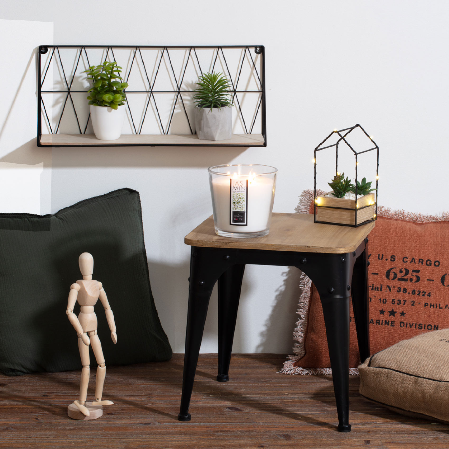 Etagère murale en métal filaire — vue 5