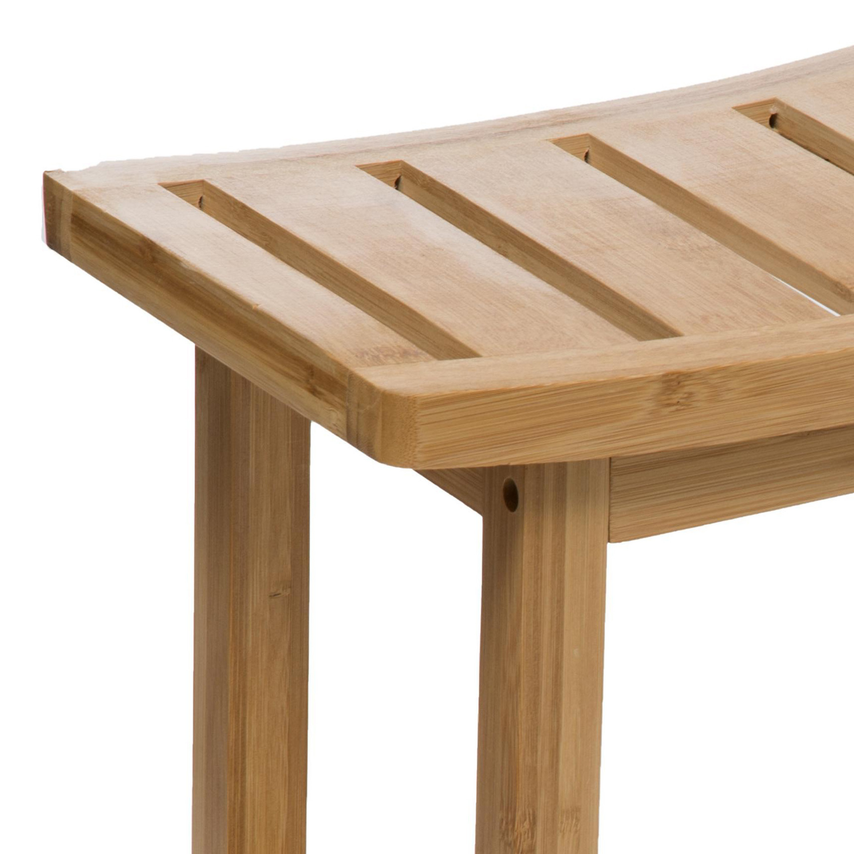 Tabouret de rangement en bambou — vue 3