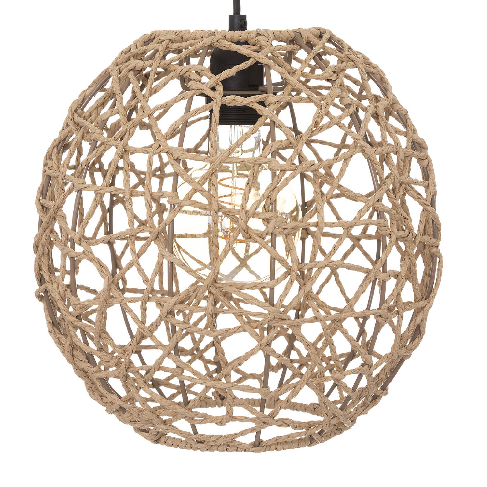 Lampadaire à effet rotin — vue 3