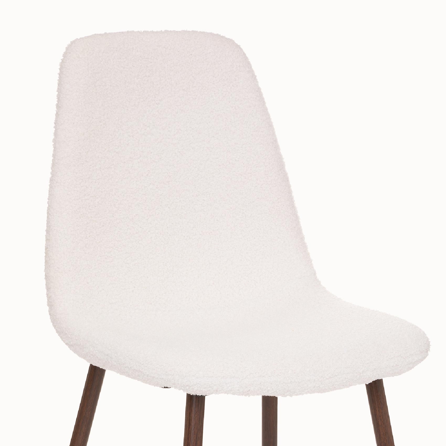 Lot de 2 chaises en imitation noyer à bouclette — vue 3