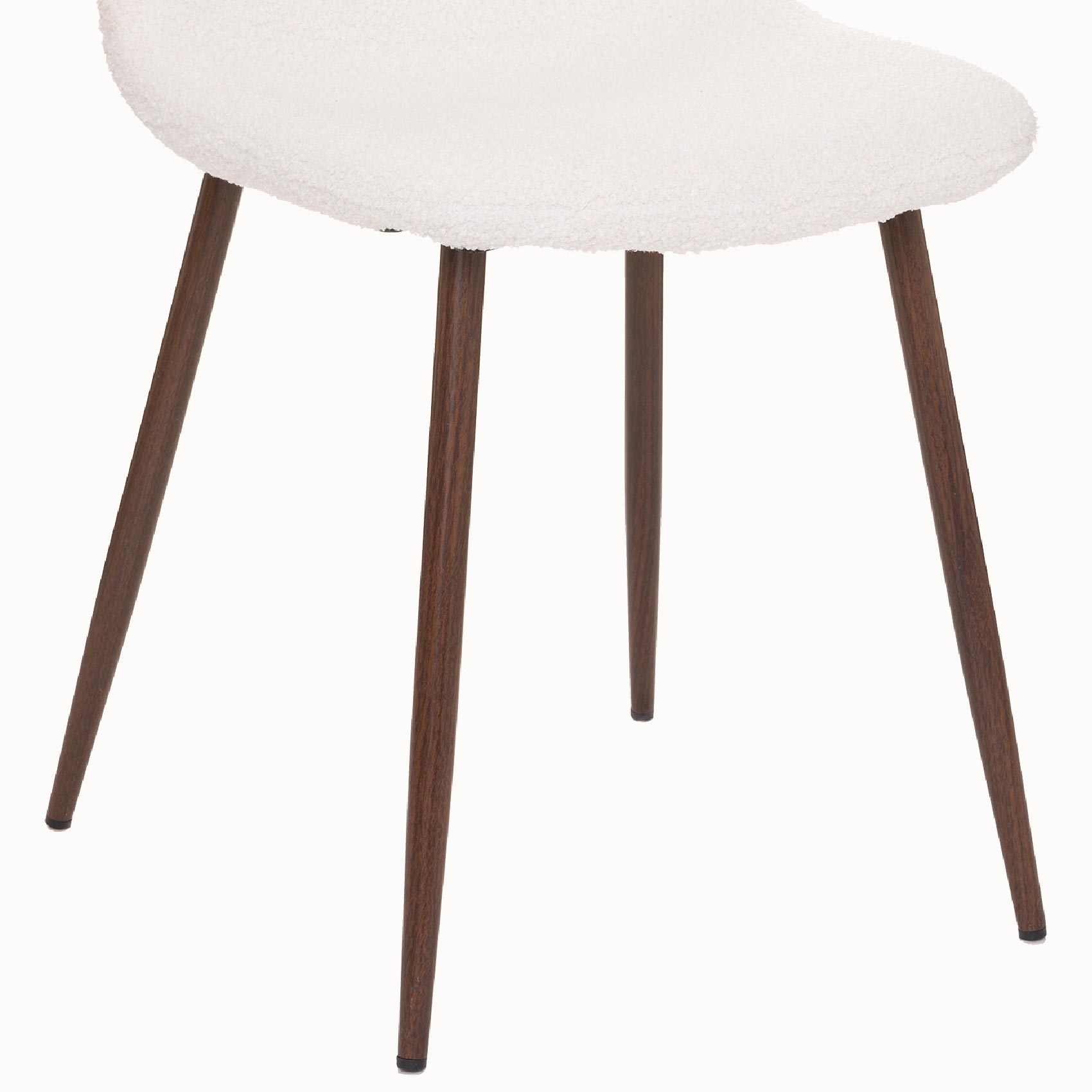 Lot de 2 chaises en imitation noyer à bouclette — vue 4