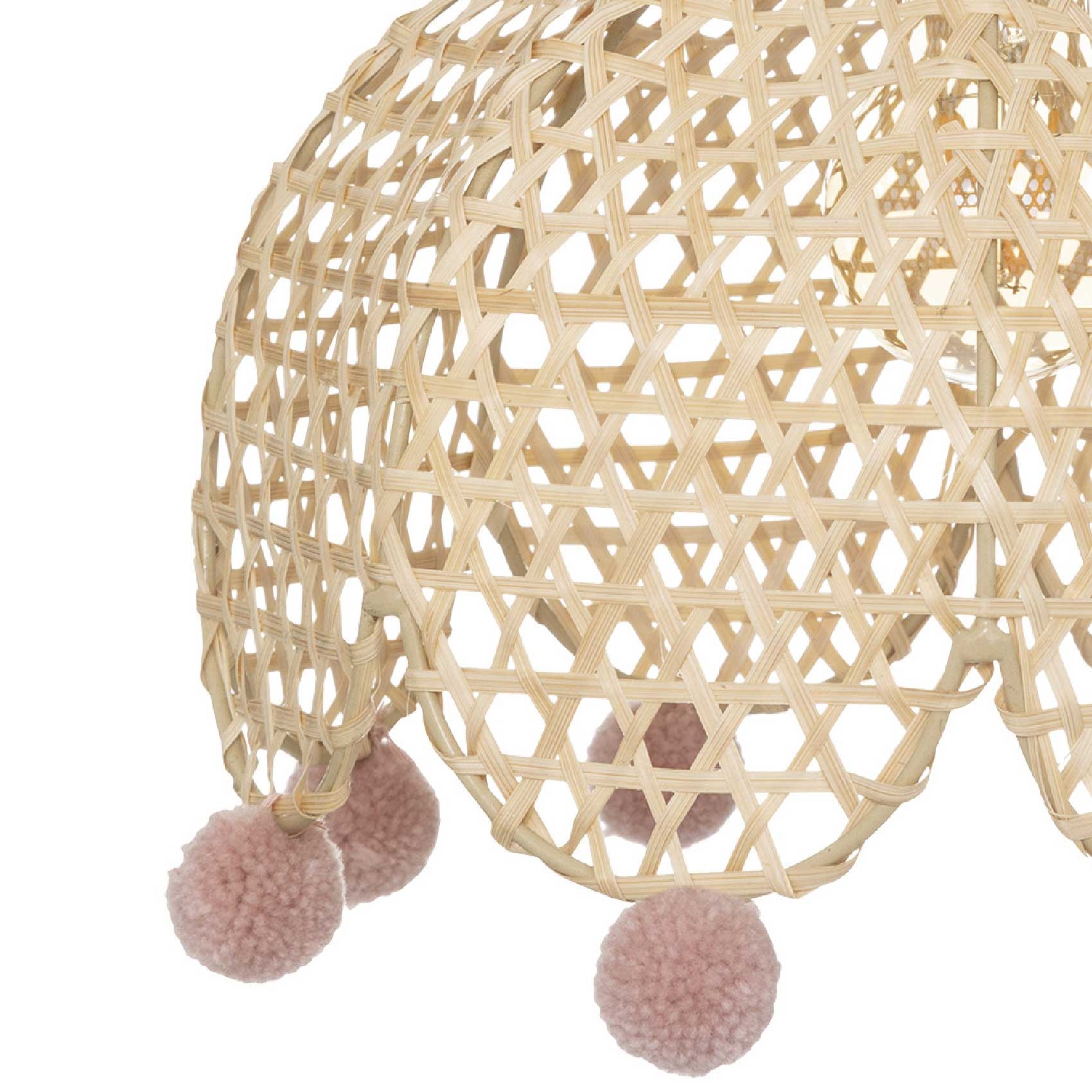 Suspension cloche avec pompons — vue 3