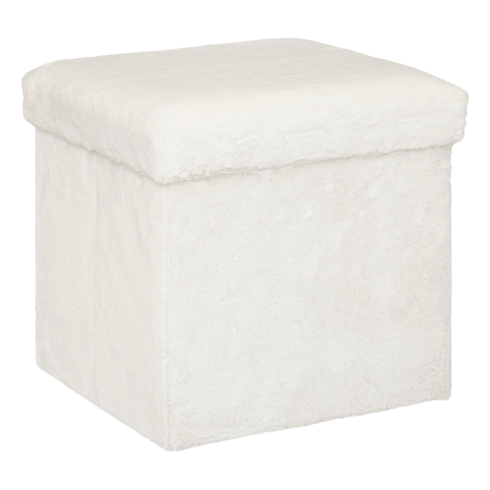 Pouf pliable en fourrure