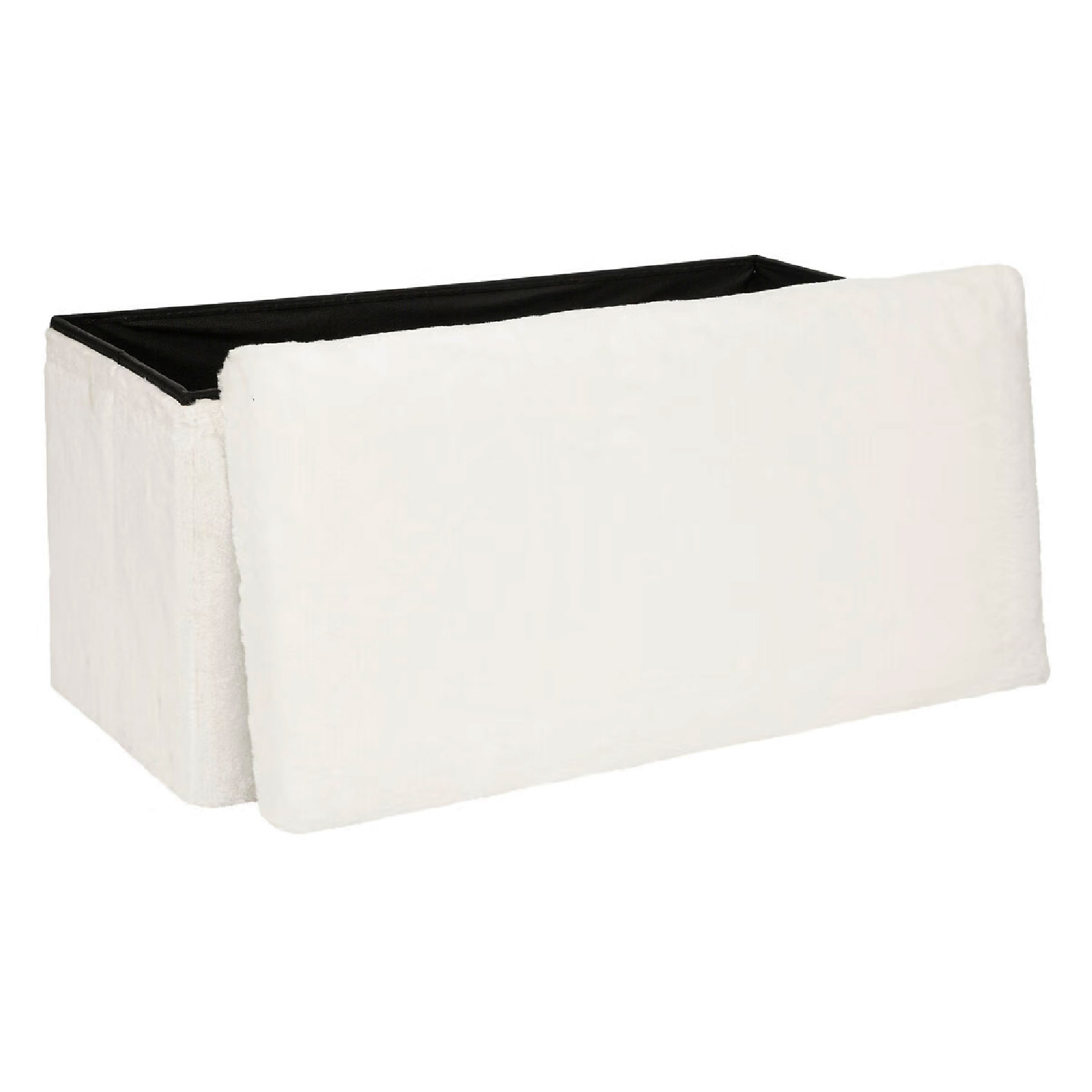 Pouf double pliable et en fourrure — vue 4