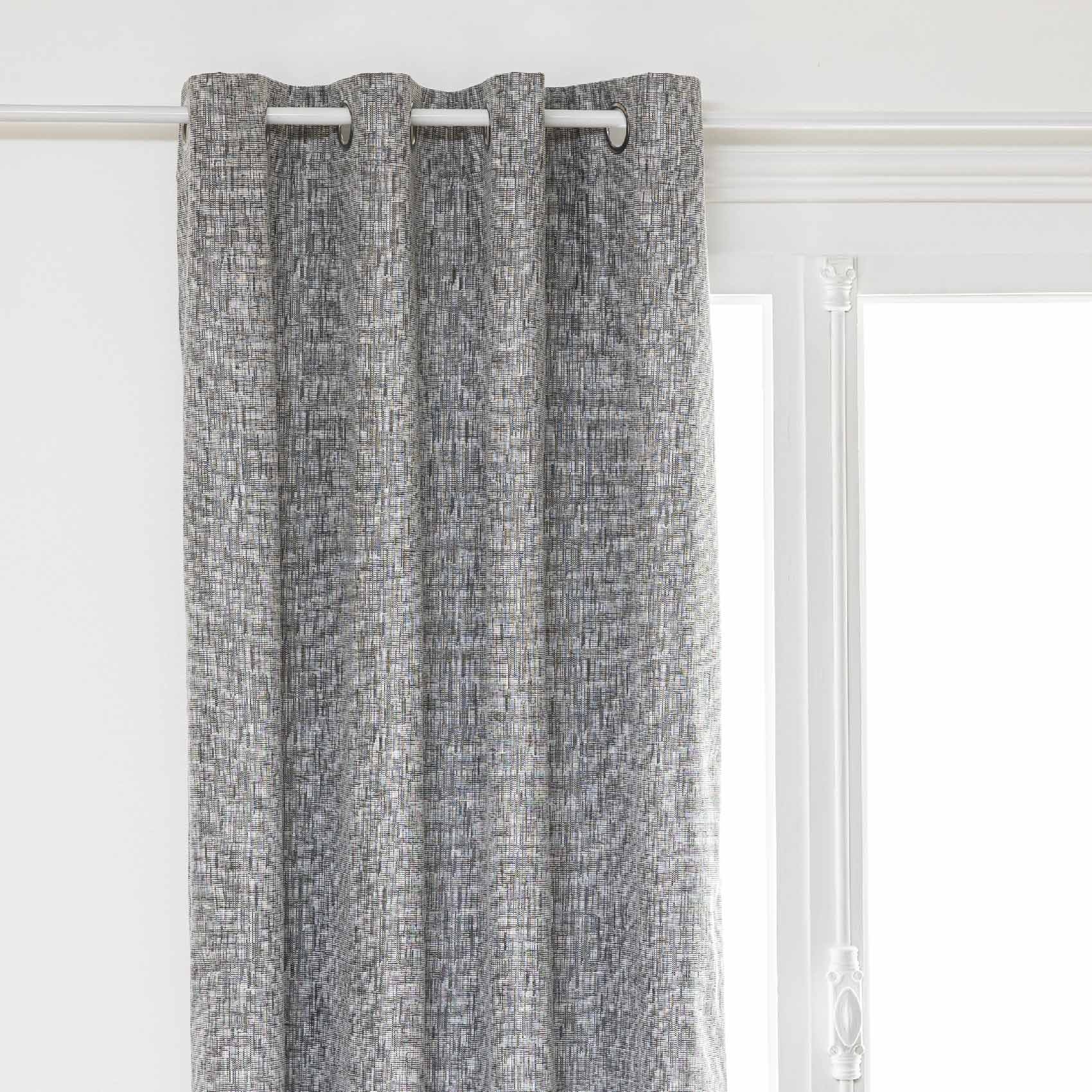 Rideau occultant effet lin chiné — vue 5