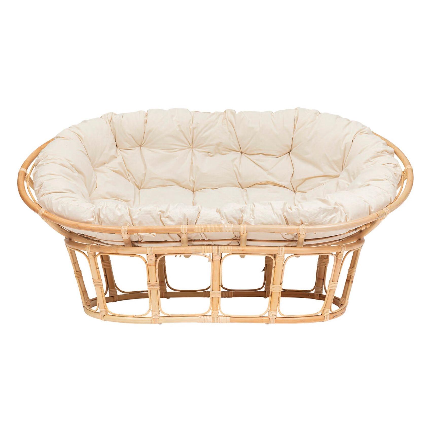 Banquette en rotin Mamasan — vue 3