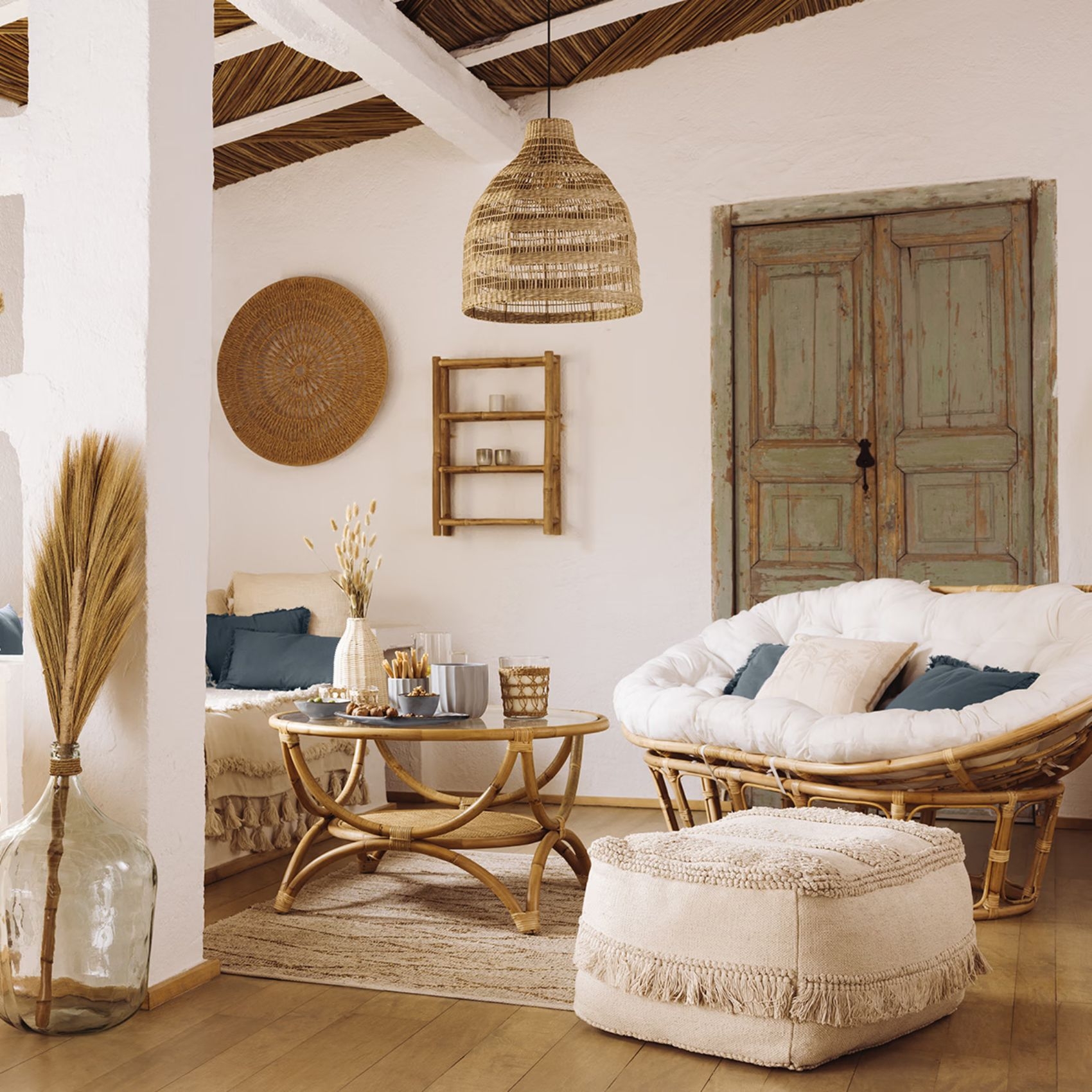 Banquette en rotin Mamasan — vue 5