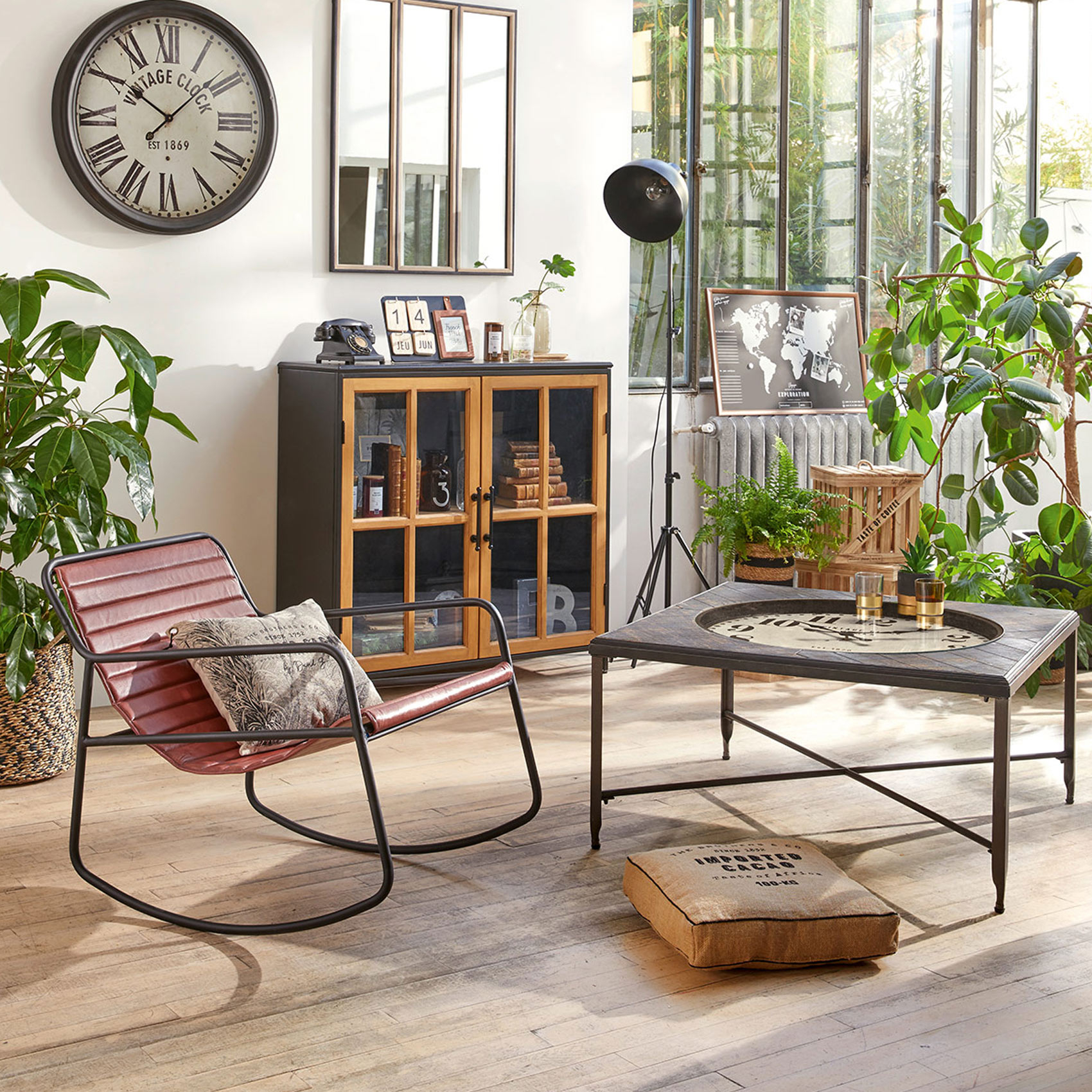 Coussin de sol en jute — vue 4