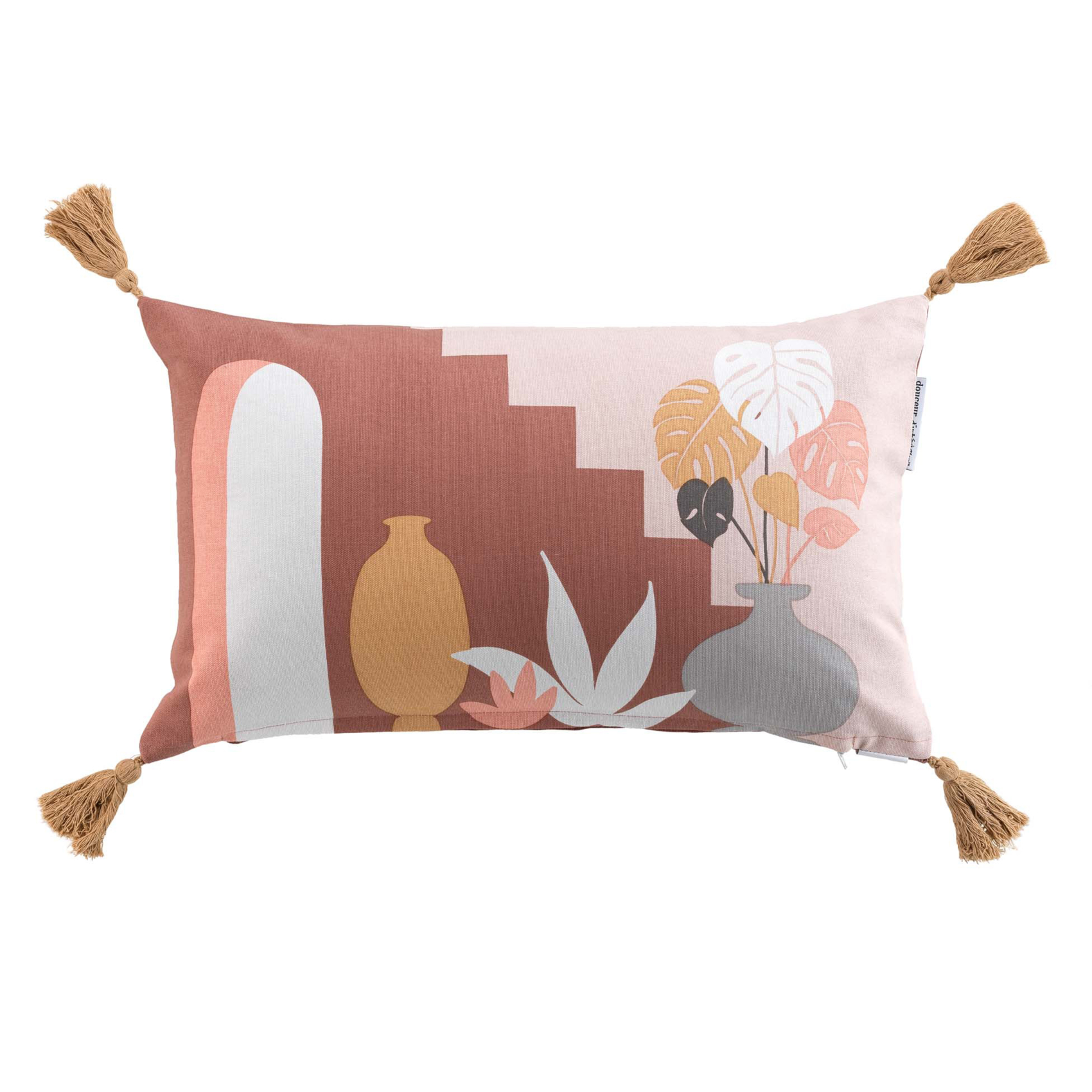 Coussin déhoussable au style terre du sud