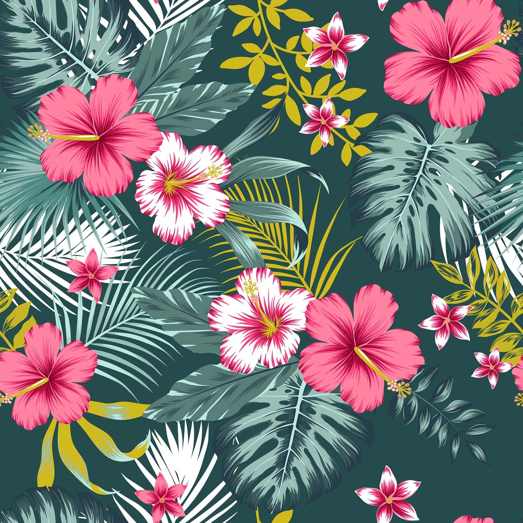 Toile cirée à effet textile exotique — vue 3