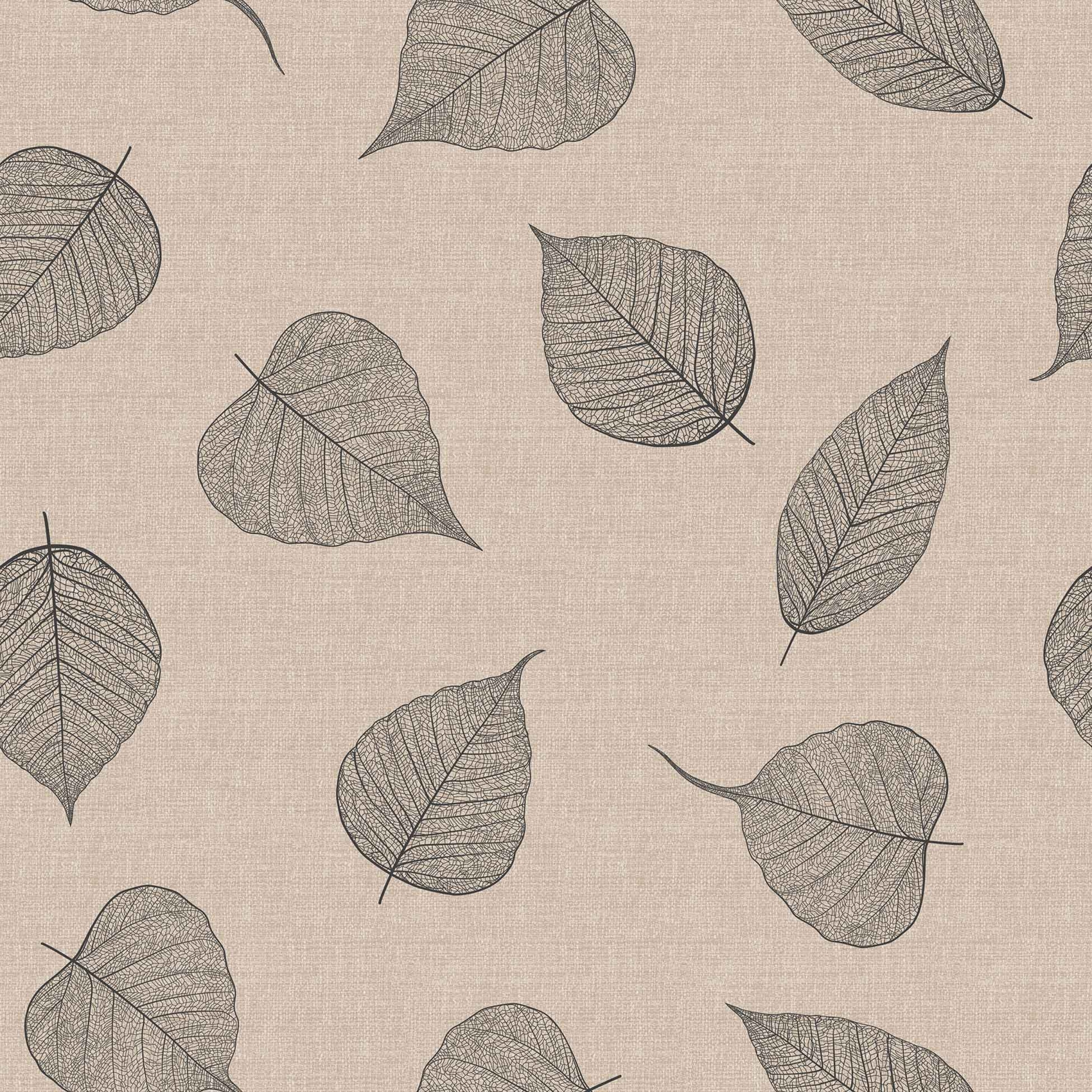 Toile cirée imprimée de feuilles en filigramme — vue 3