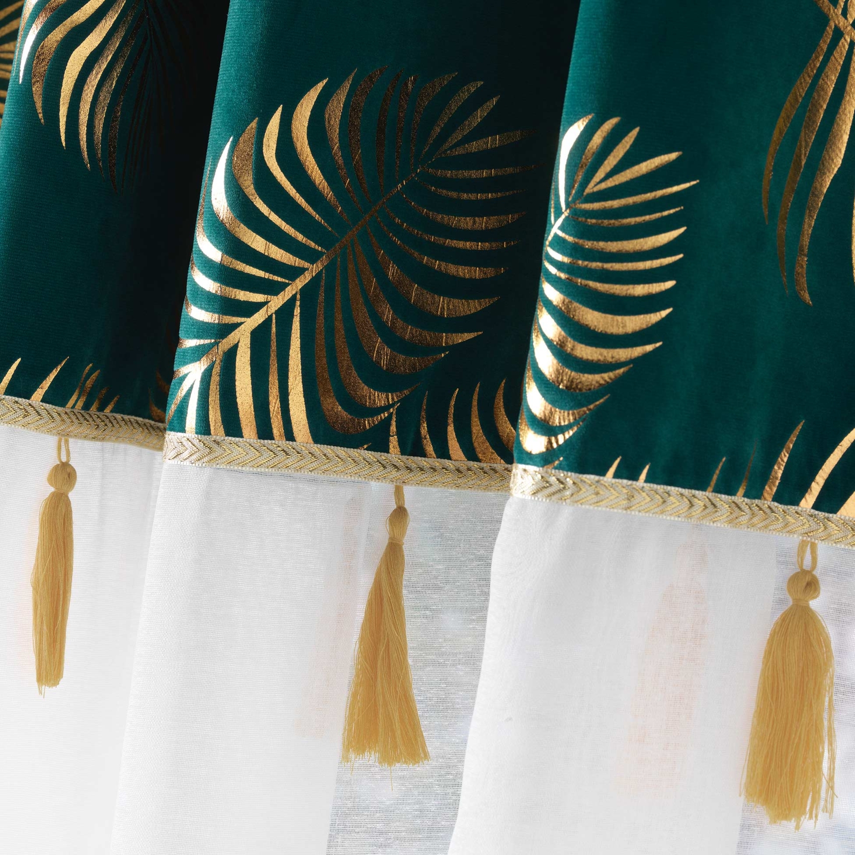 Voilage sablé au top en velours — vue 4