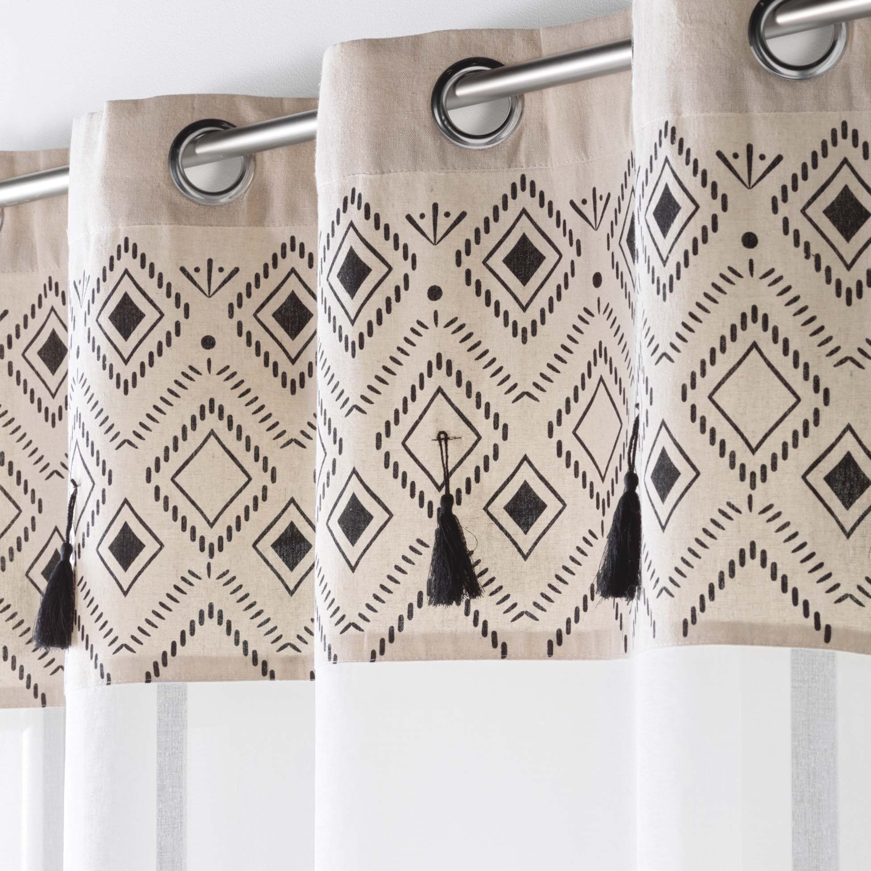 Voilage sablé au top ethnique — vue 4