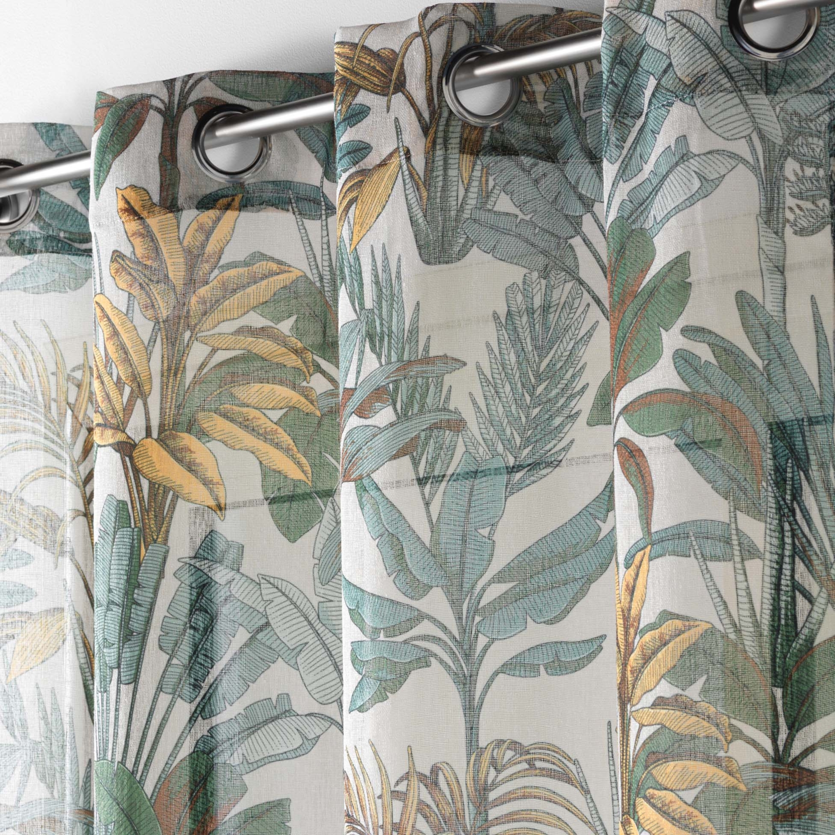 Voilage effet lin jungle — vue 3