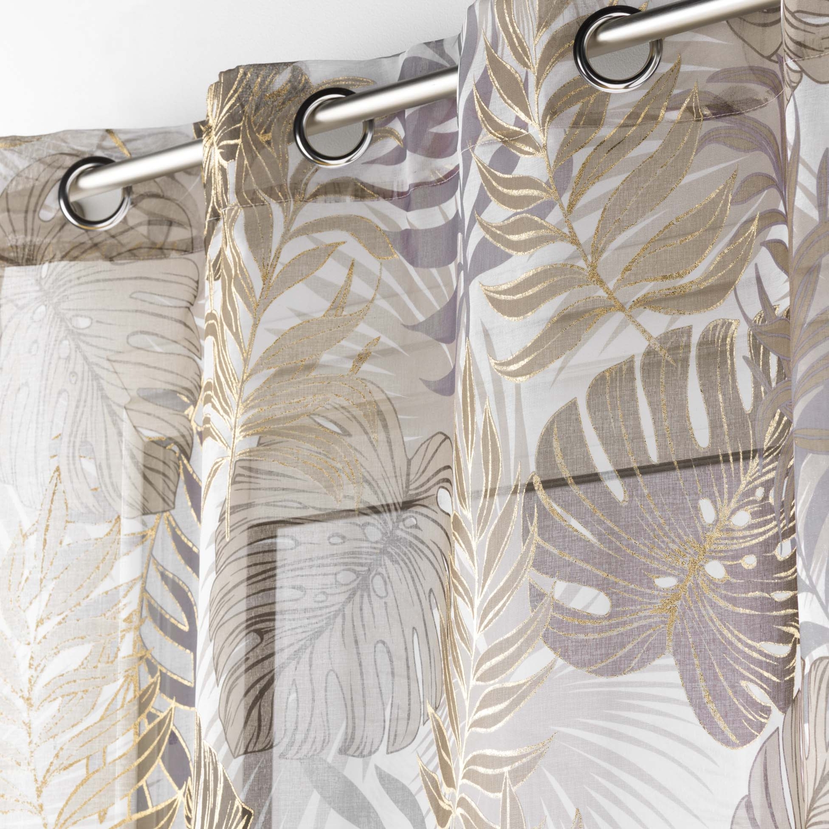 Voilage sablé au style nature dorée — vue 4