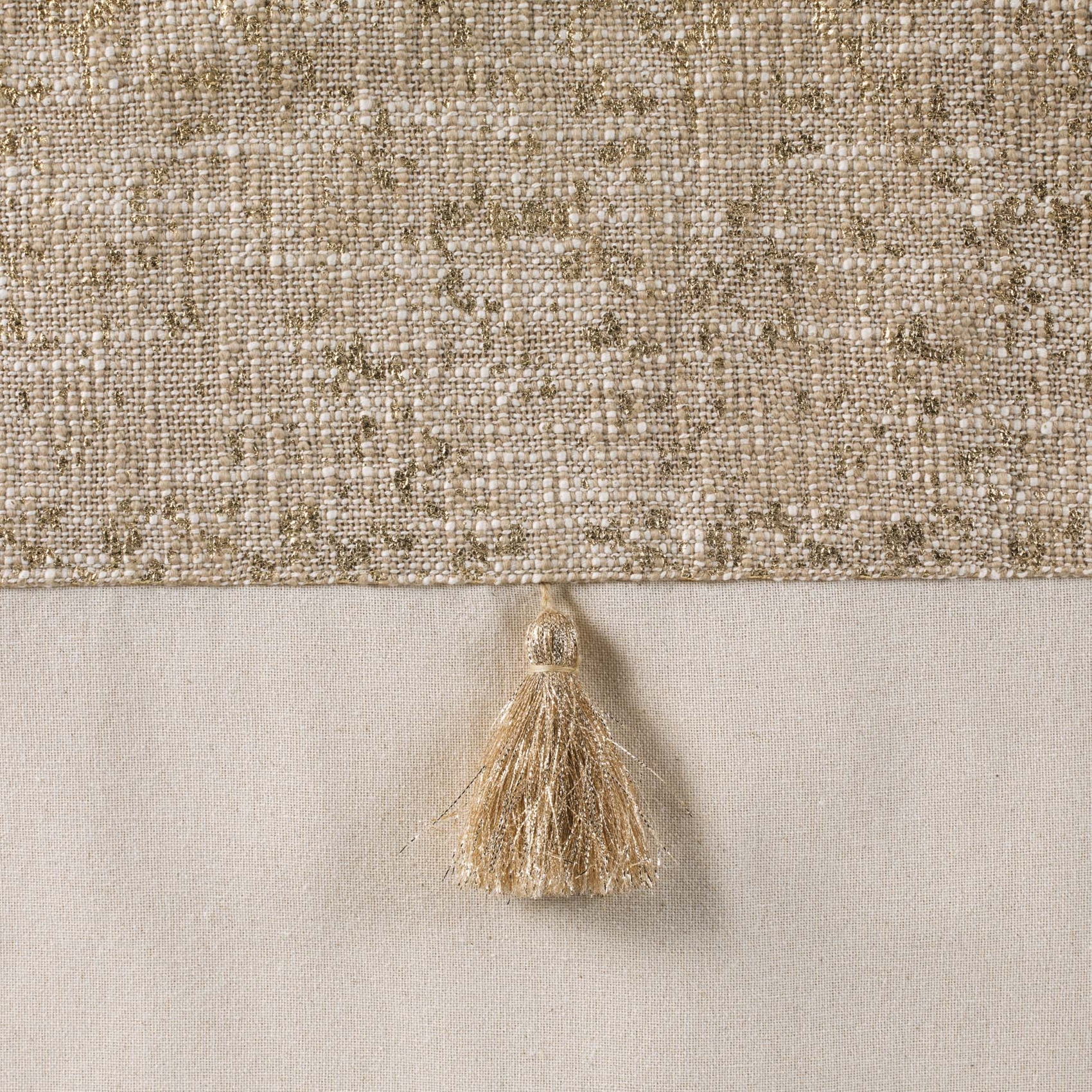 Rideau bohème parement doré ou argenté — vue 5