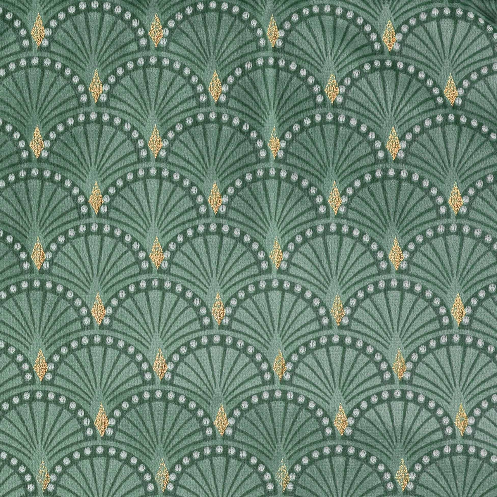 Rideau tamisant en velours print or — vue 4