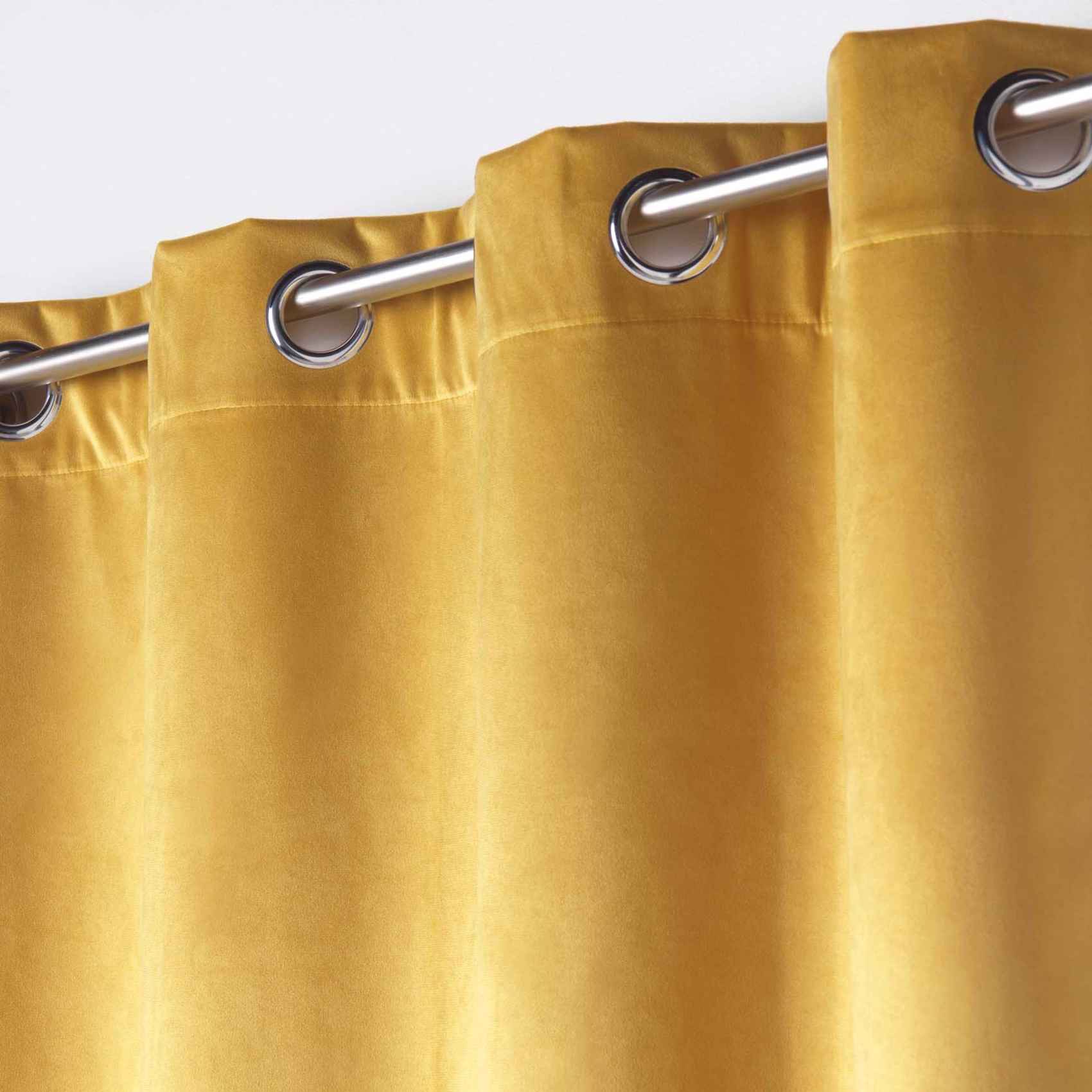Rideau occultant en velours uni — vue 4