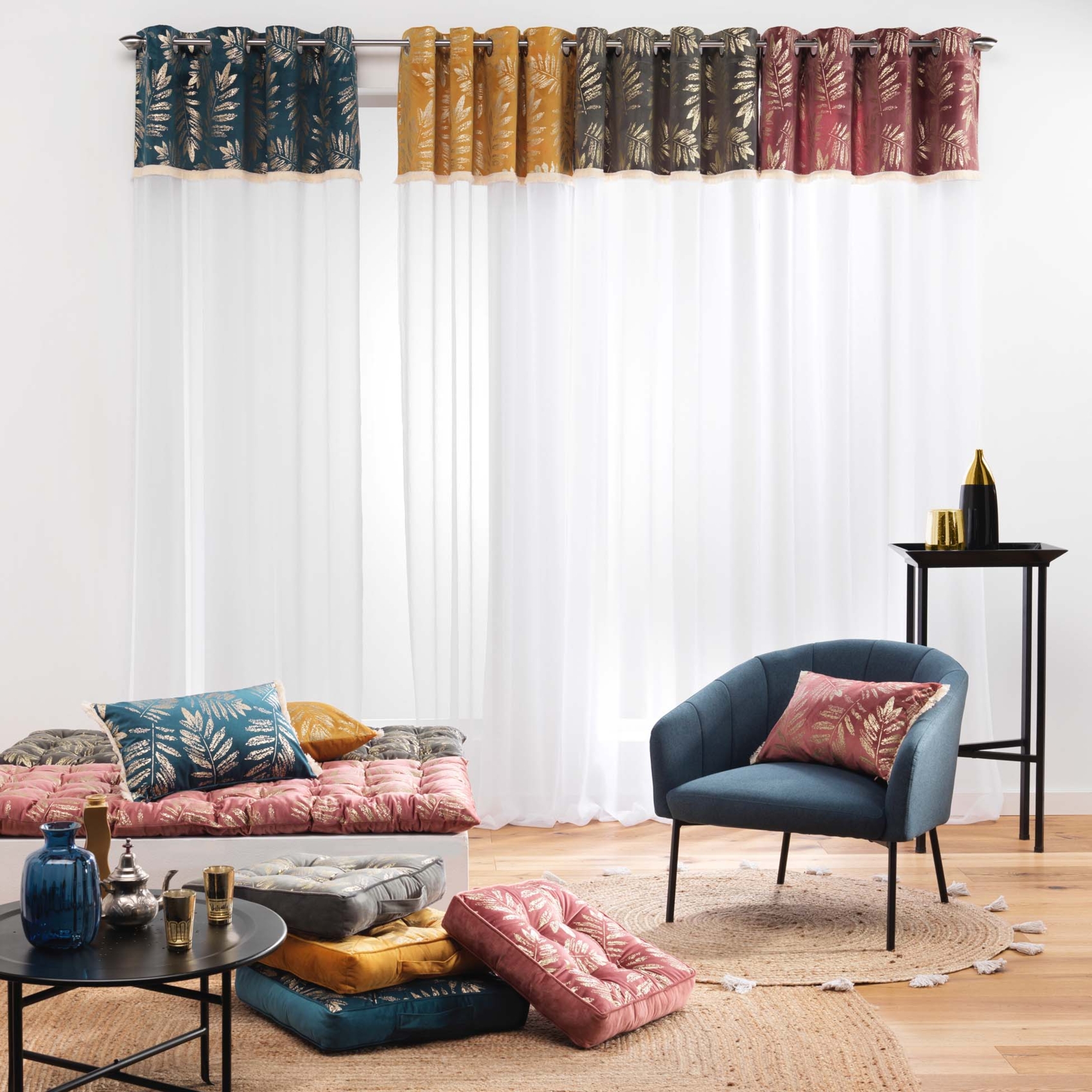 Voilage au top imprimé et frangé — vue 4