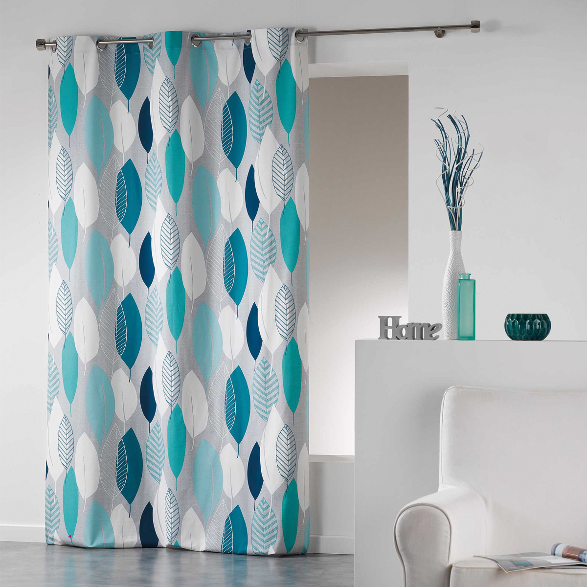 Rideau en Coton Farandole de Feuilles — vue 3