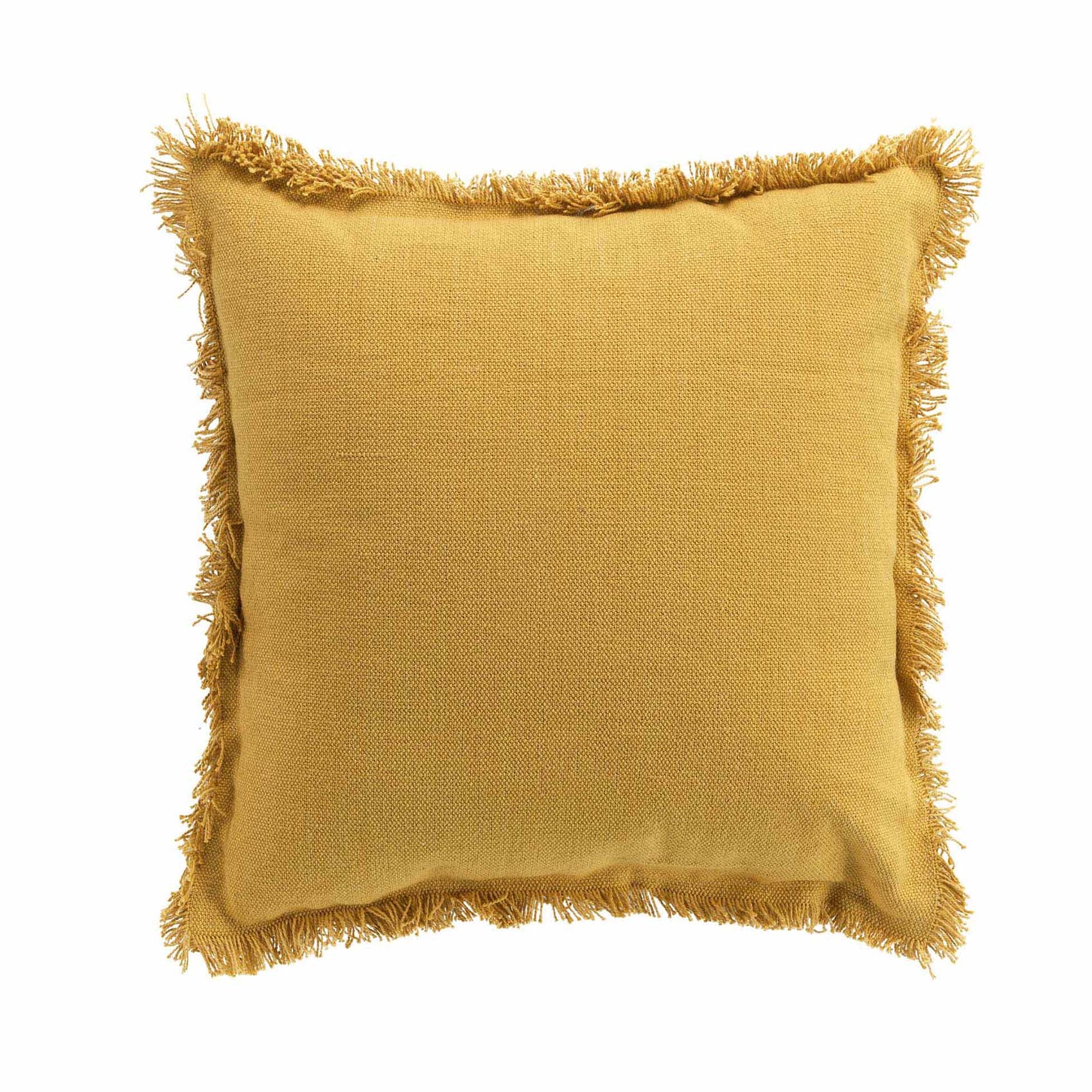 Coussin déhoussable à franges