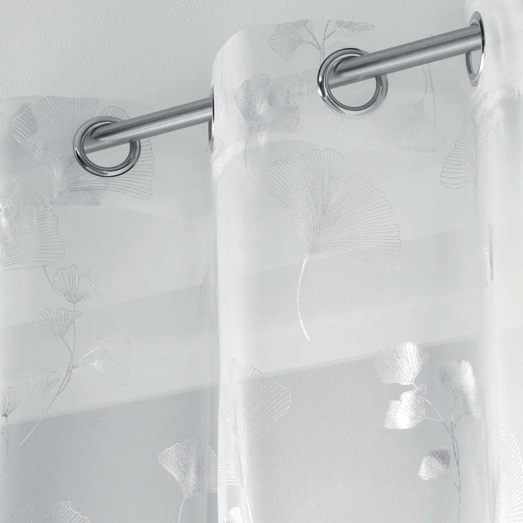 Voilage Ginko argent — vue 3