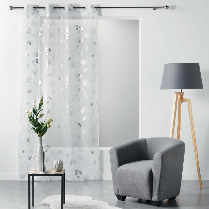 Voilage Ginko argent — vue 5