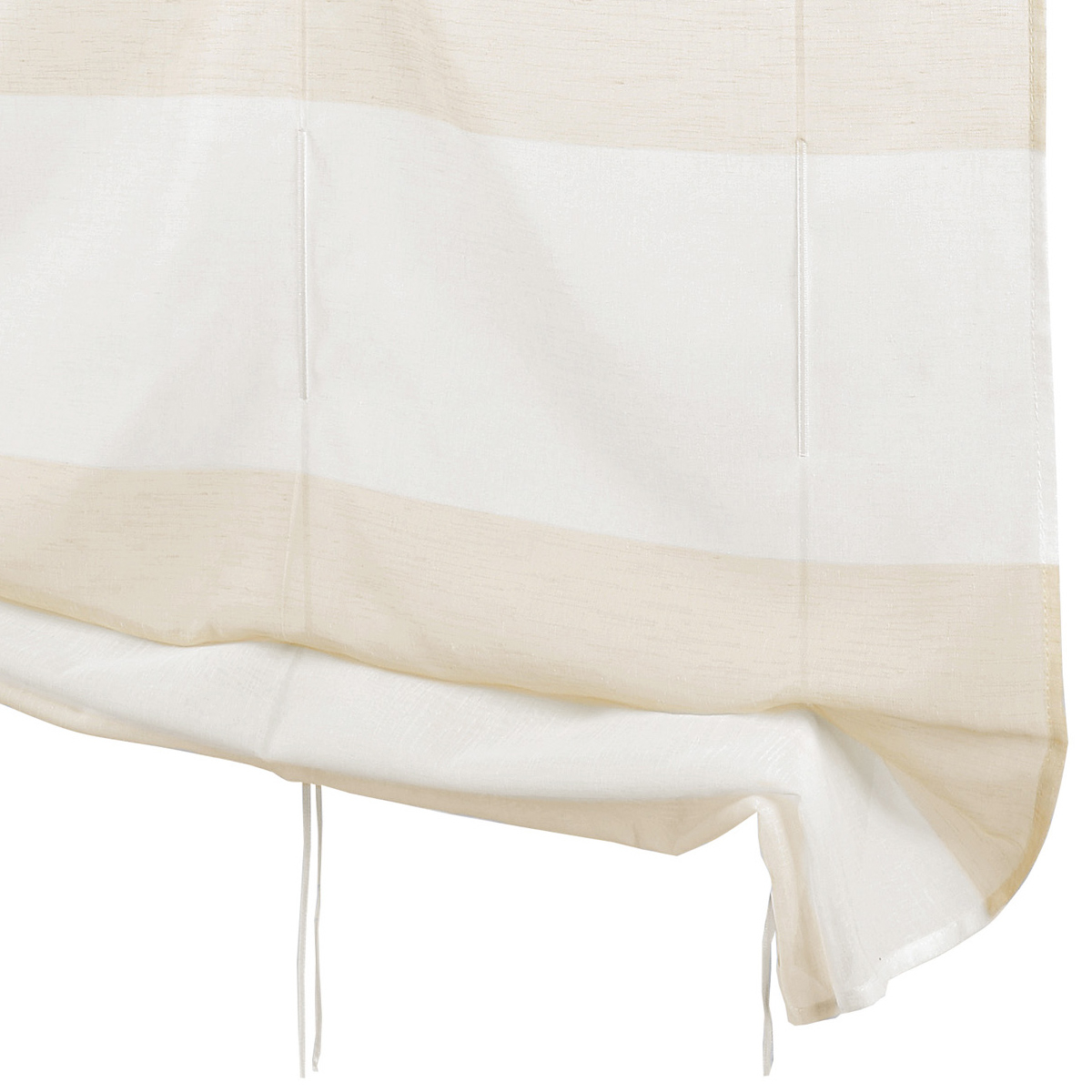 Petit voilage droit à rayures horizontales — vue 4