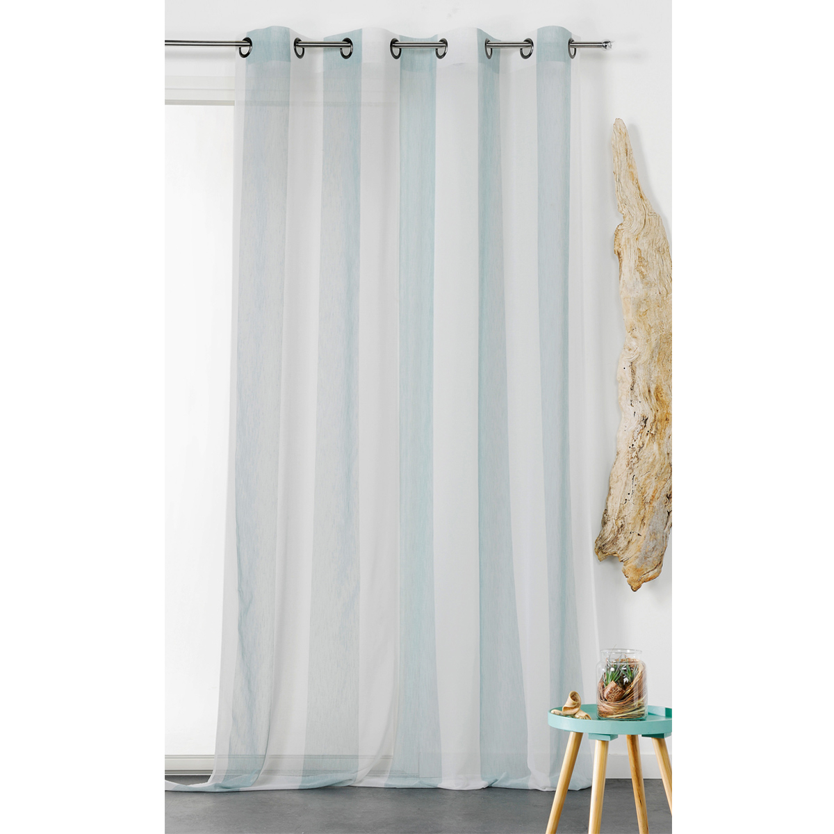 Voilage à rayures verticales colorées — vue 4