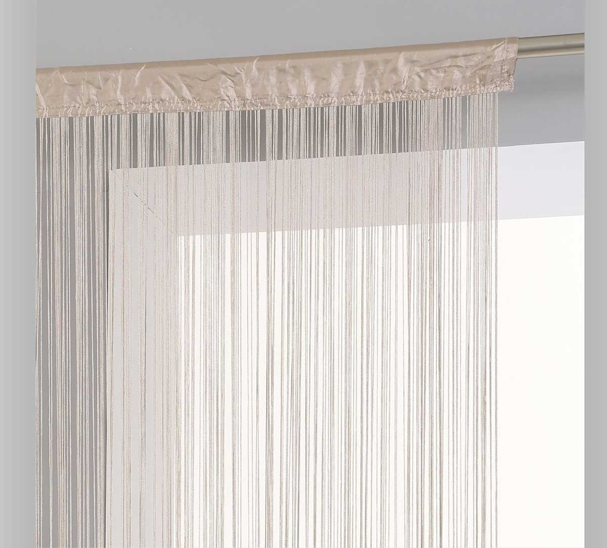 Rideau de fils unis et colorés — vue 6