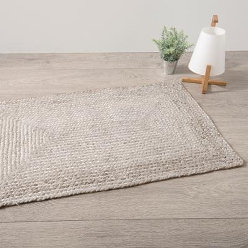 Tapis effet bohème en jute — vue 5