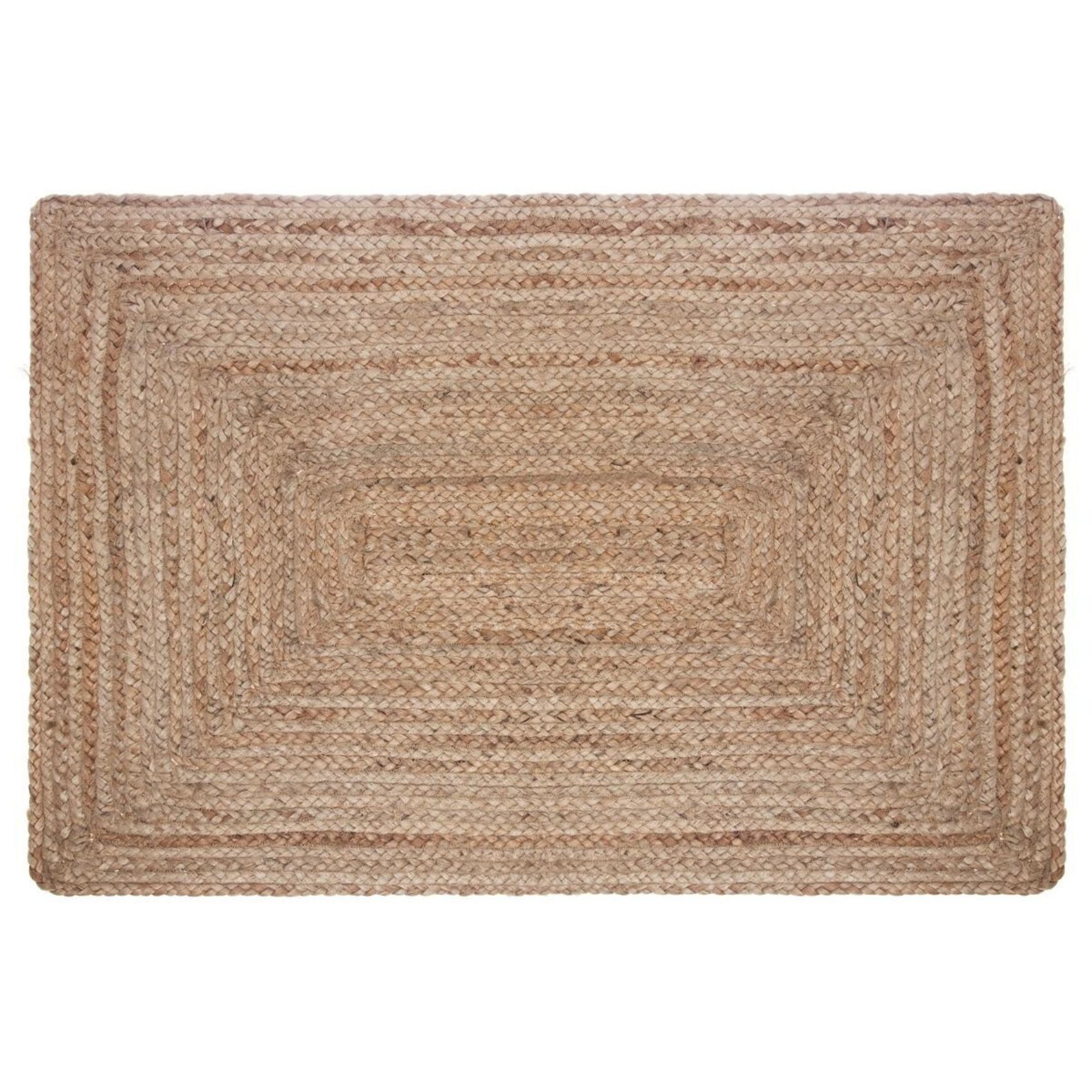 Tapis effet bohème en jute