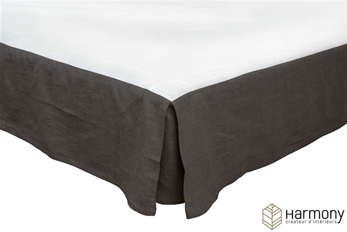 Cache sommier Harmony en 100% lin lavé — vue 4
