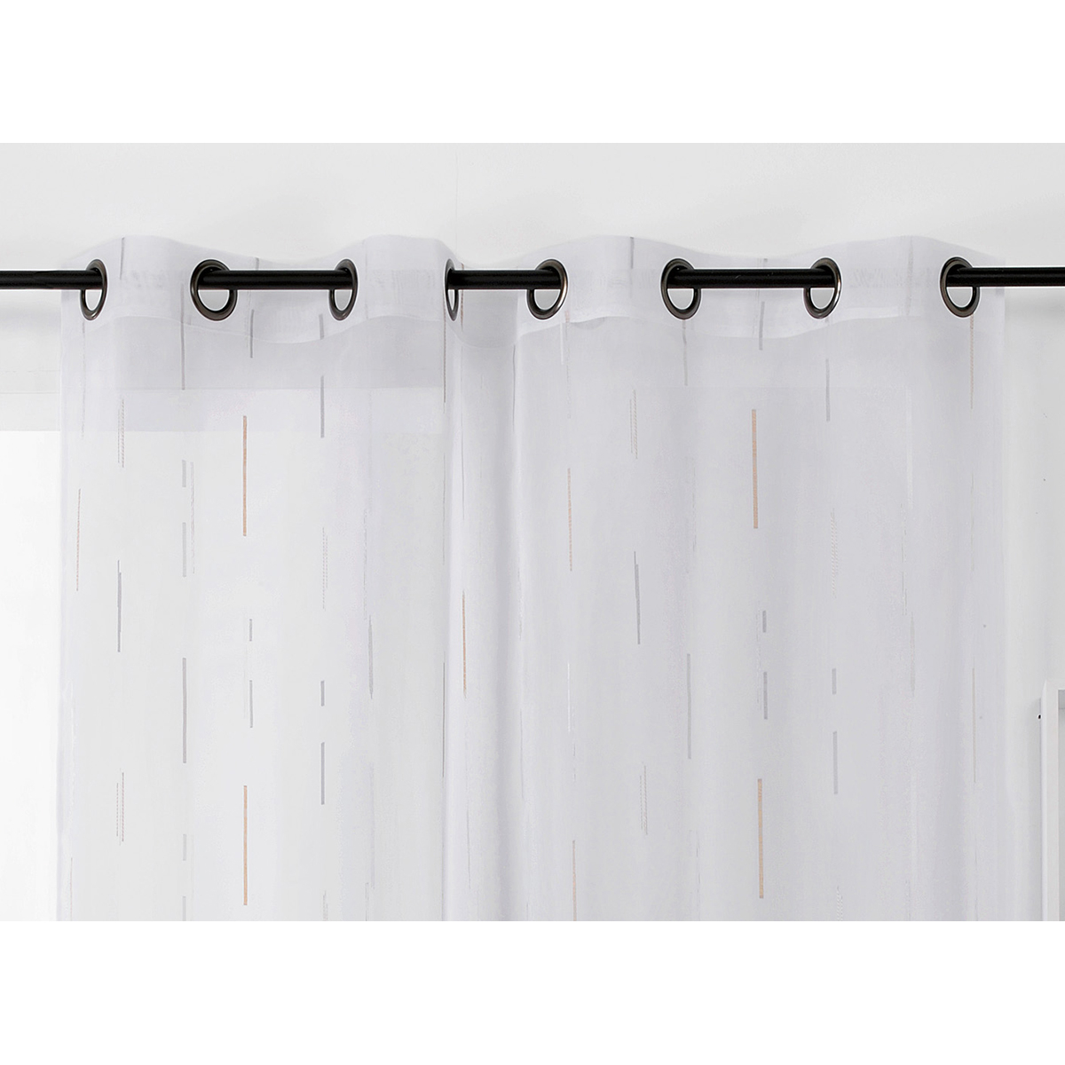 Voilage tamisant à bâtonnets jacquard — vue 3