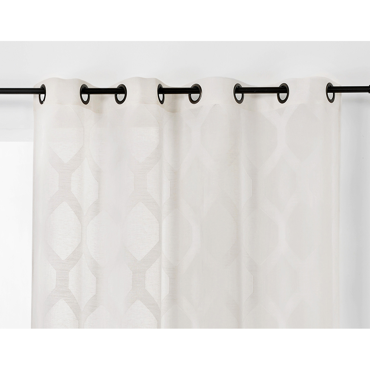 Voilage à motifs géométriques verticaux — vue 3