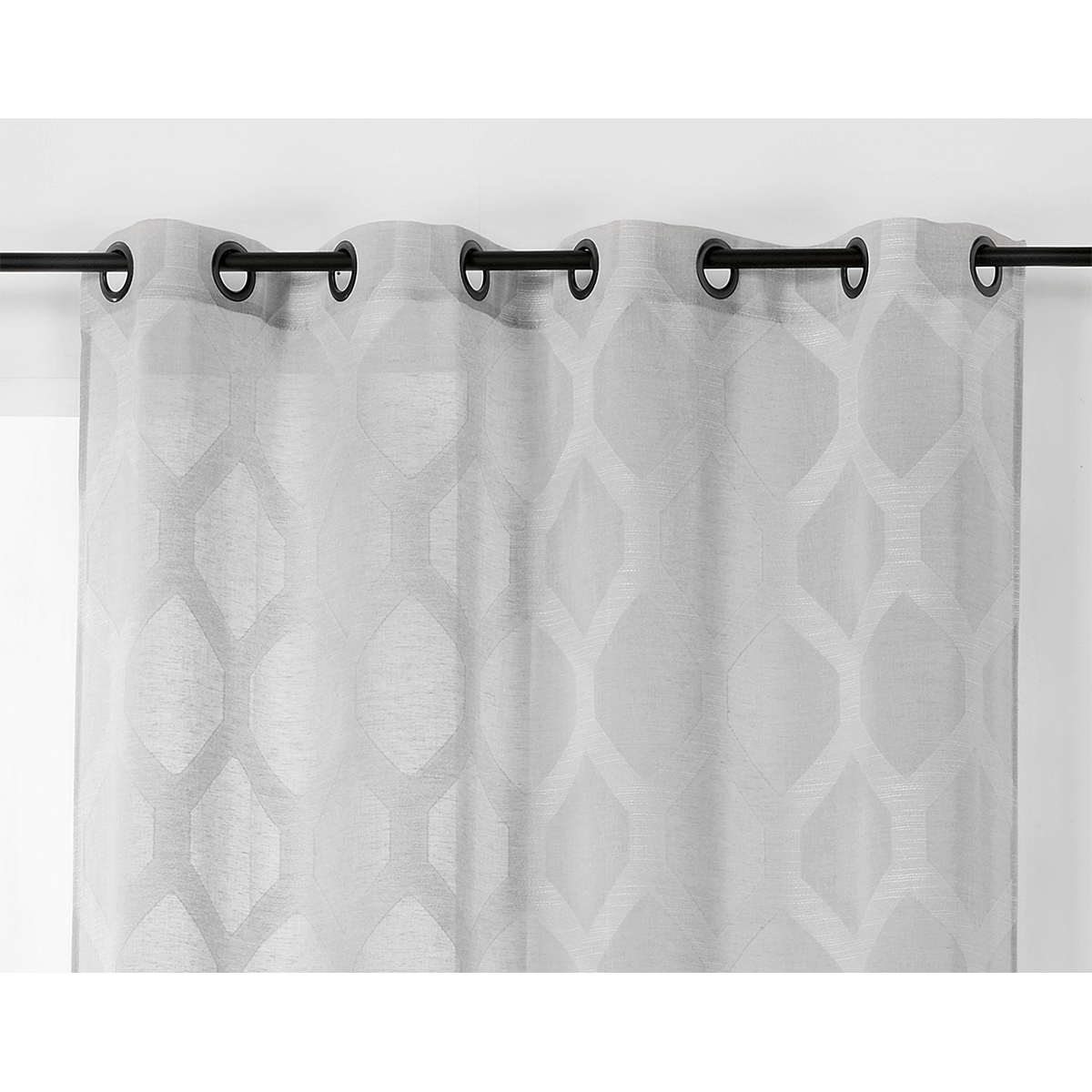 Voilage à motifs géométriques verticaux — vue 5