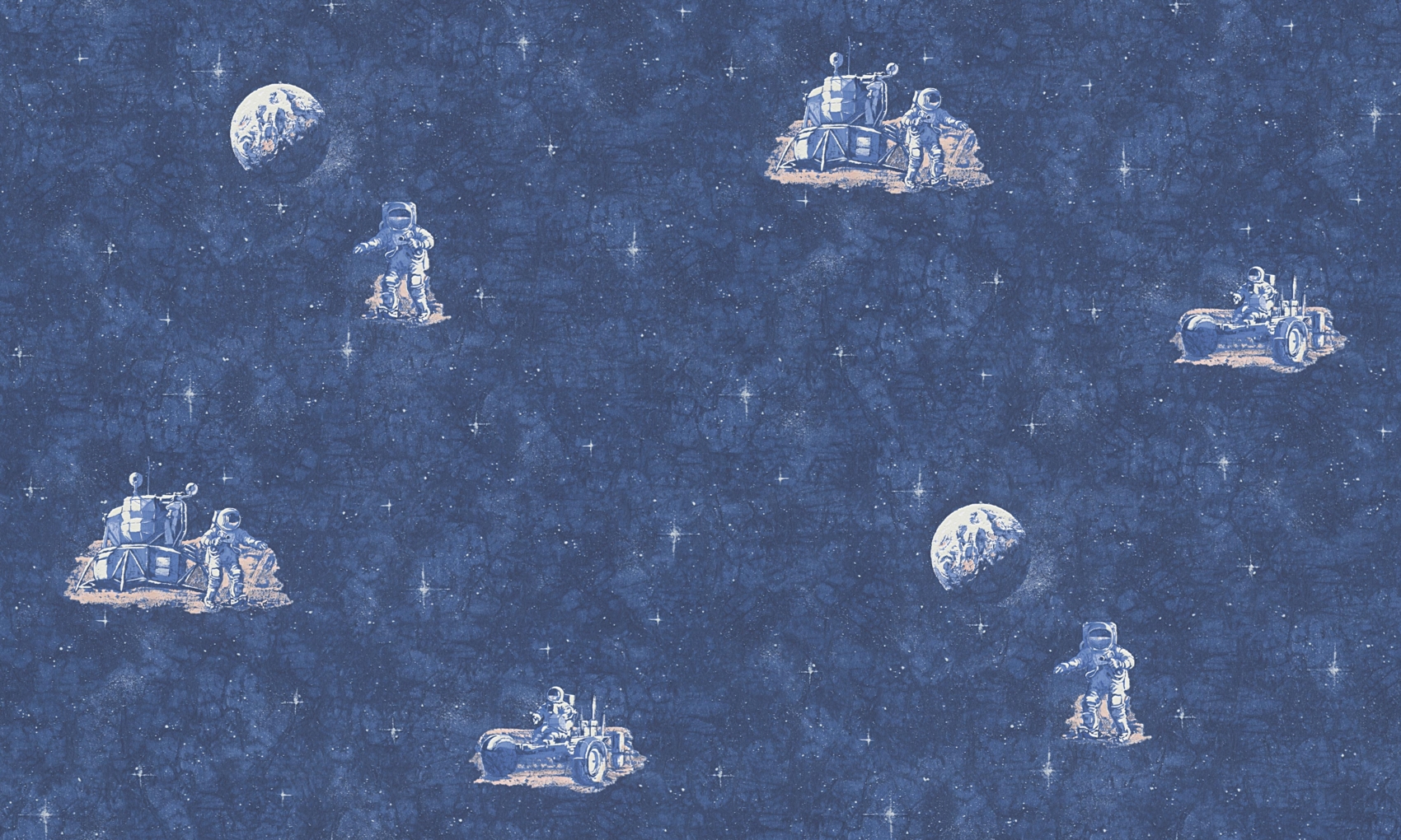 Papier Peint Astronaute bleu